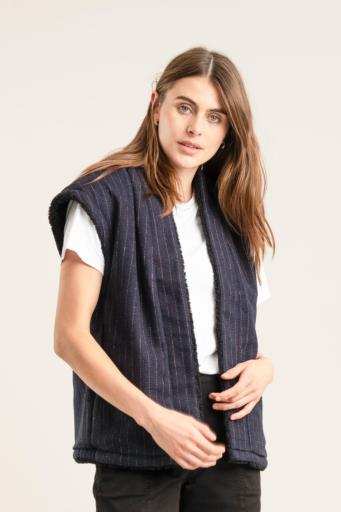 KOMODO womens vegan Vest Reversible Georgie Black