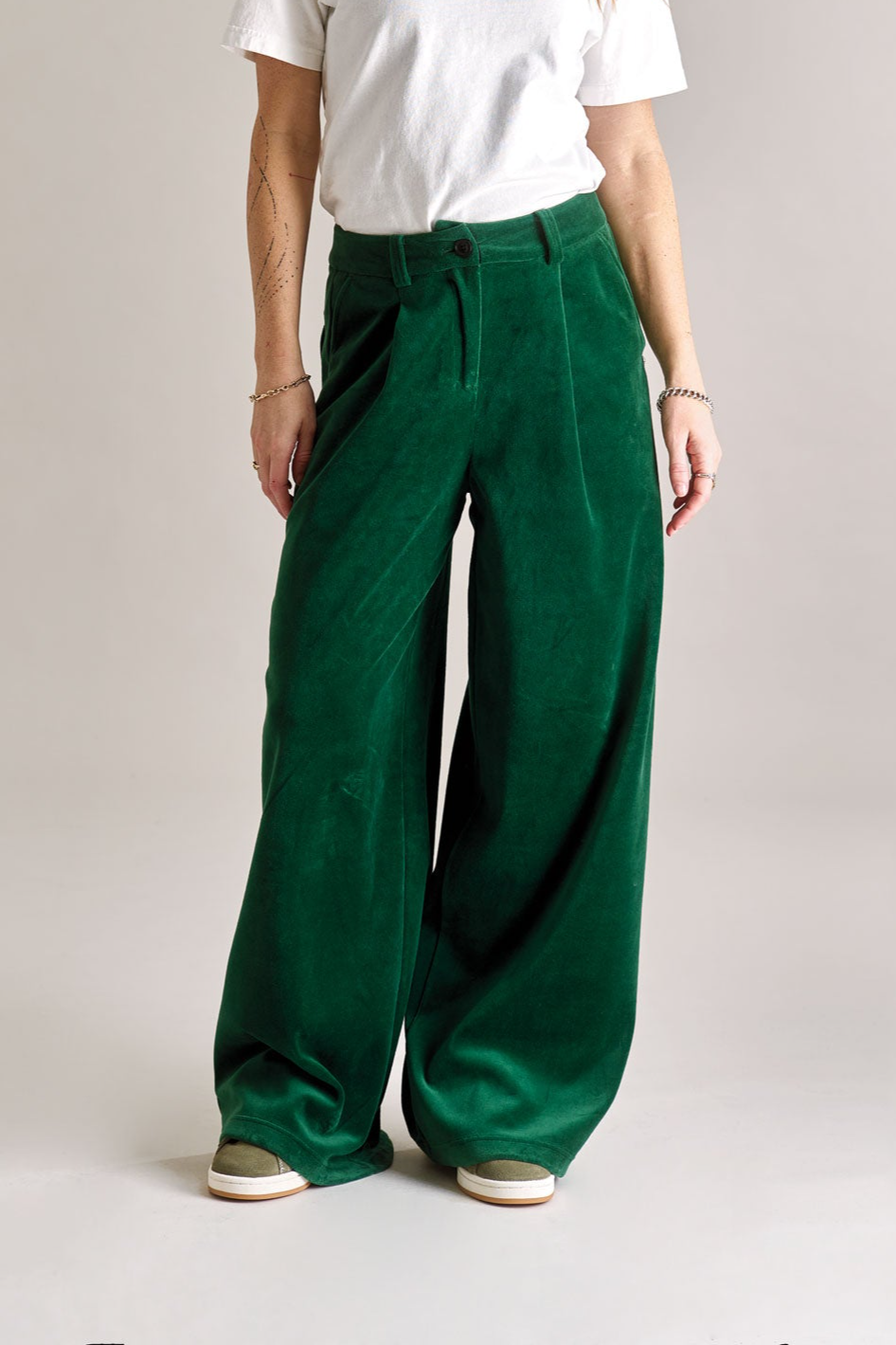 Image of KOMODO dames vegan Broek Sofia Groen