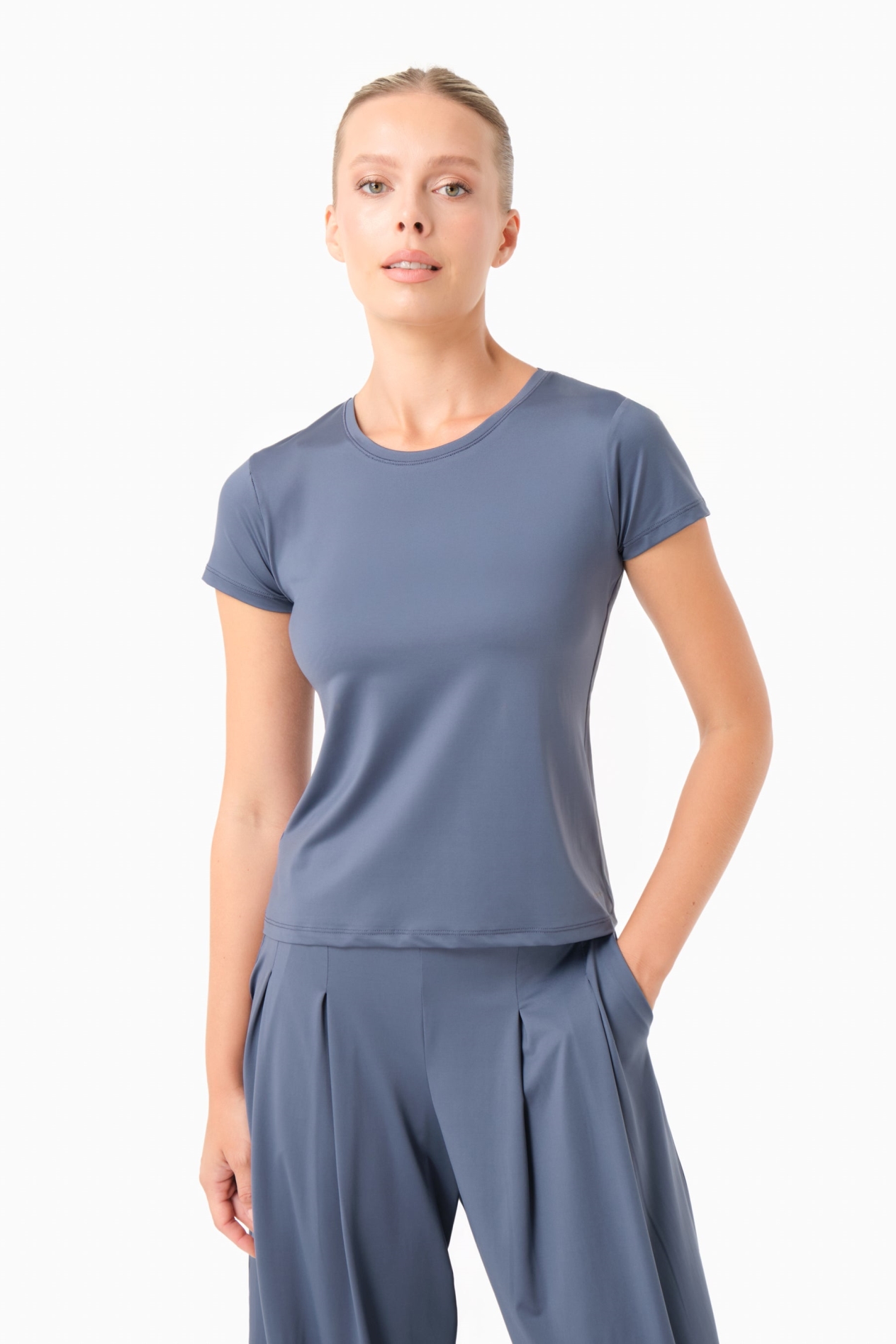 ORGANICATION womens vegan T-Shirt Tattum Soft Indigo