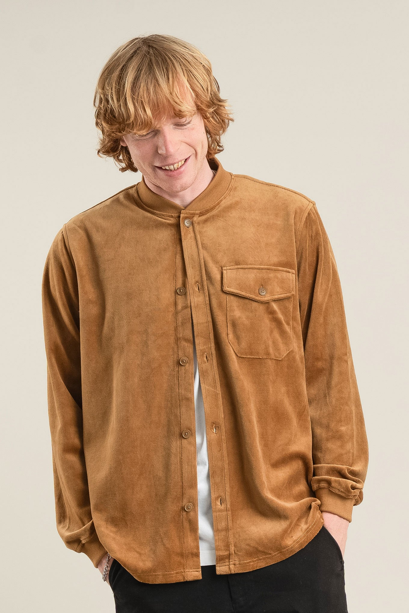 KOMODO Herren vegan Überhemd Cole Olive