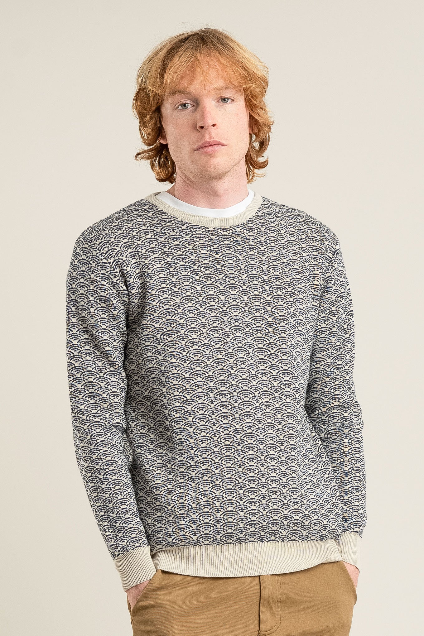 KOMODO men vegan Jumper Hakku Black / Cream
