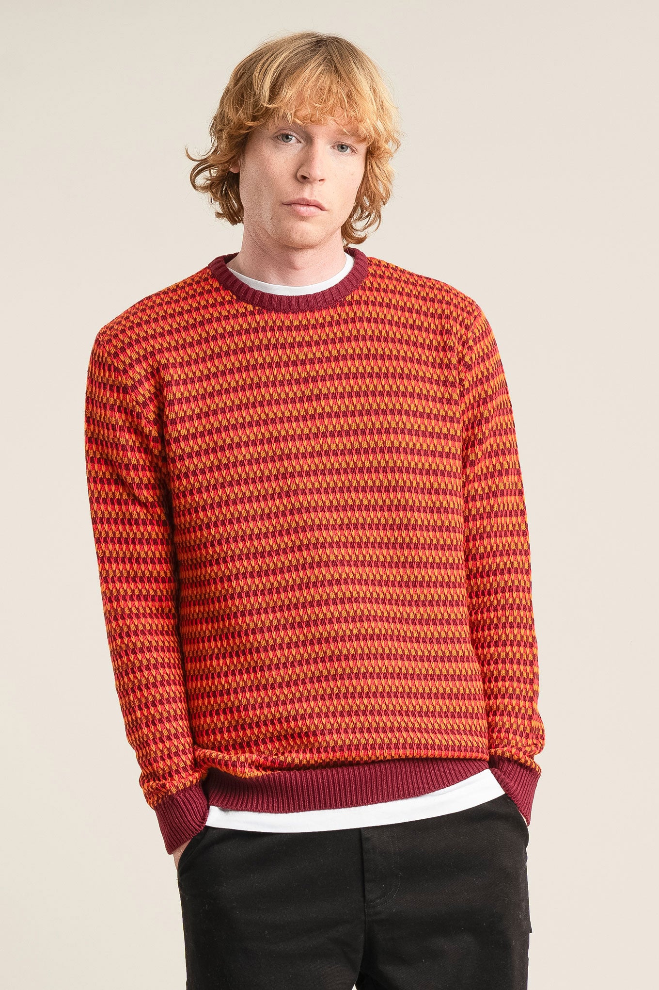 KOMODO men vegan Jumper Kai Wine Red