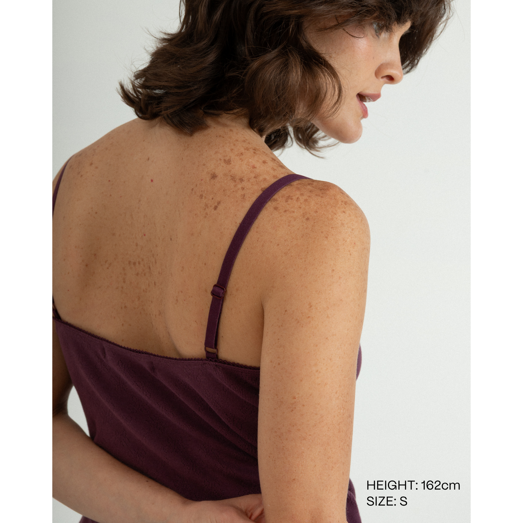 Clotsy womens vegan Top Undershirt Purple