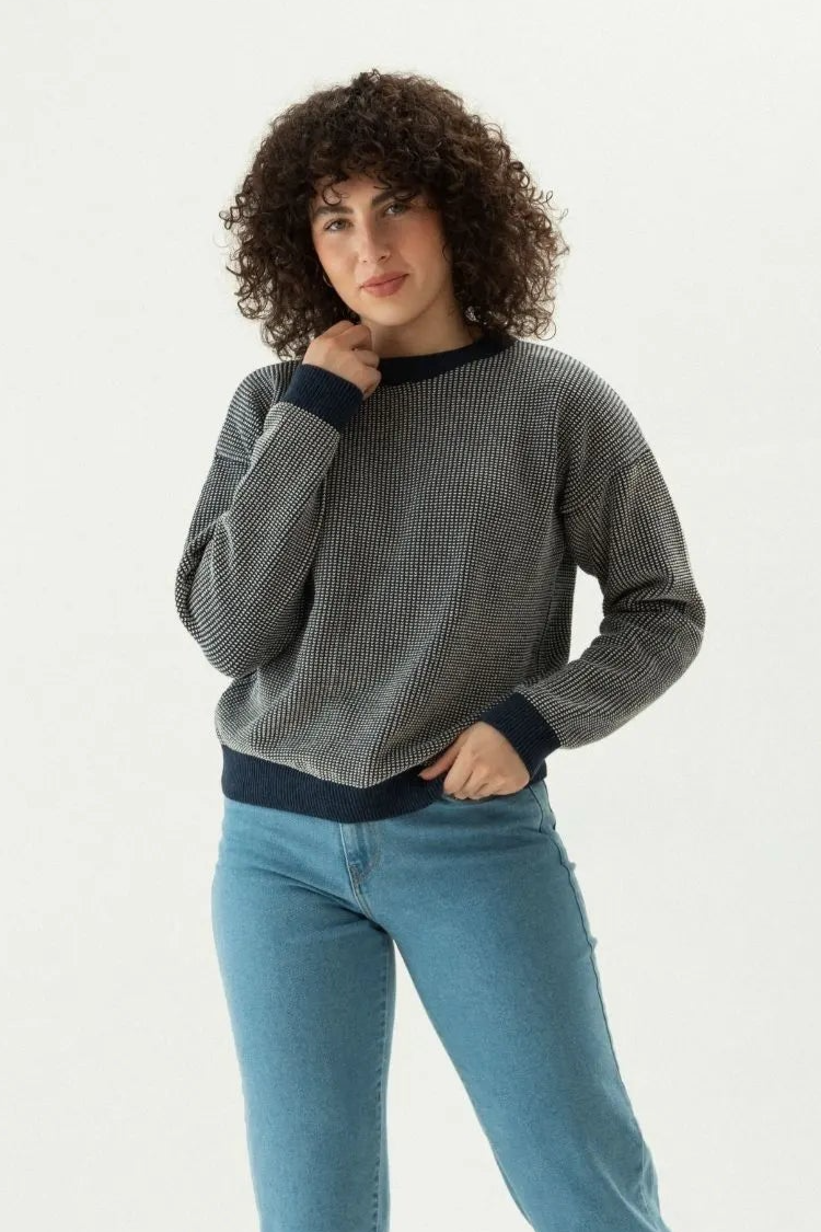 108997 - Damen vegan Pullover Selene Blau