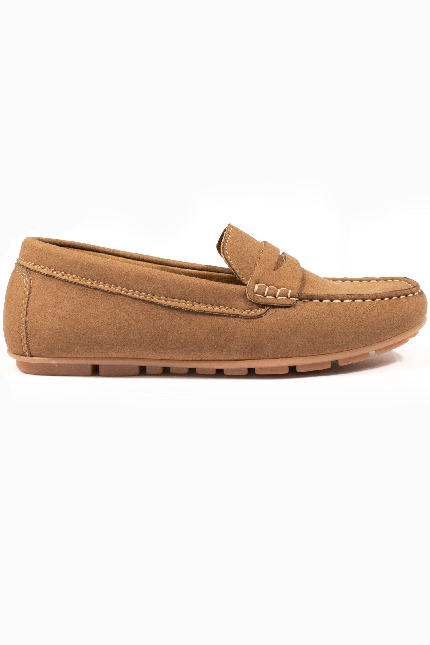 Image of Will's Vegan Store dames vegan Dames Penny Loafers Kastanjebruin