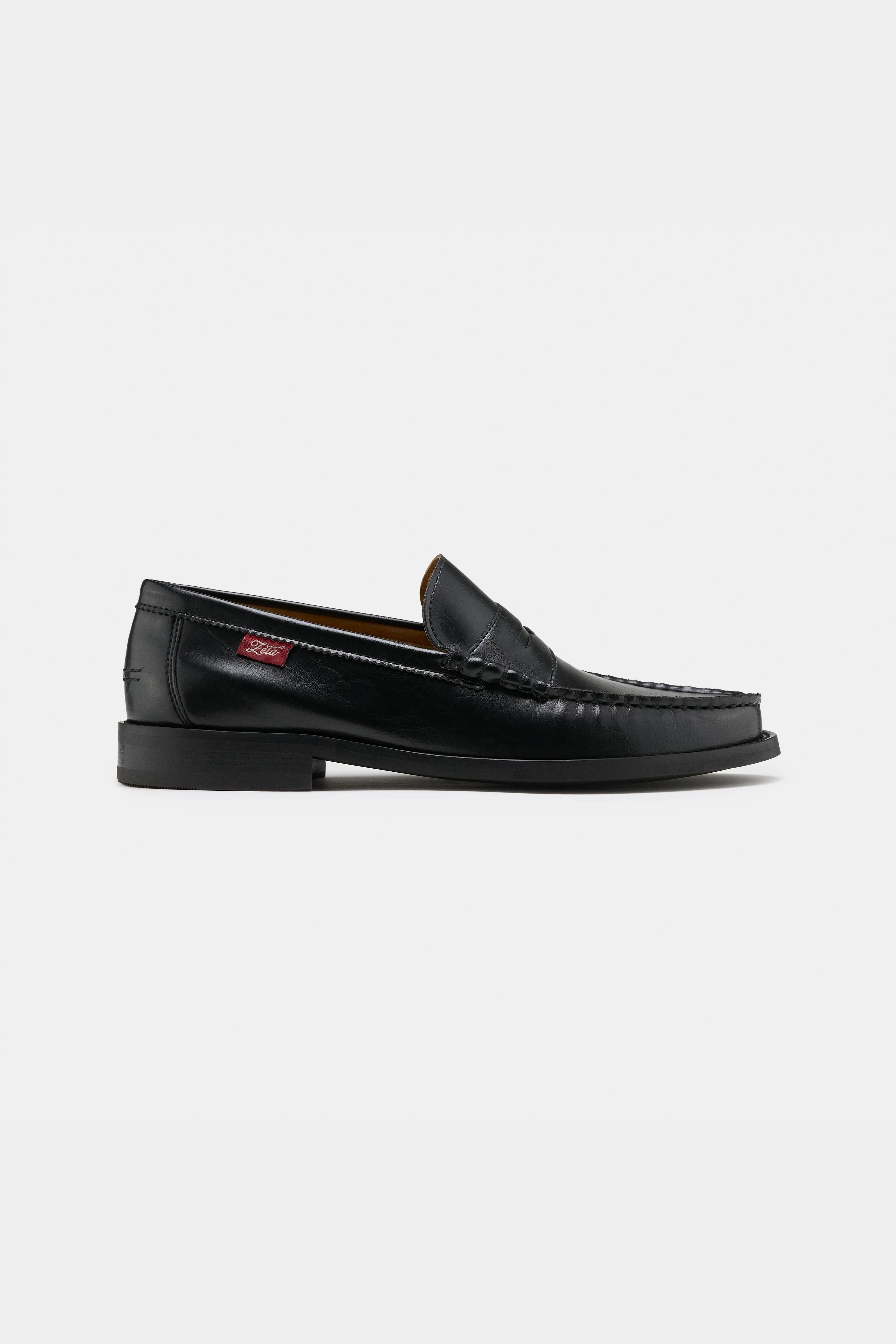 Image of Zèta mannen vegan Loafers Unisex Braga Zwart