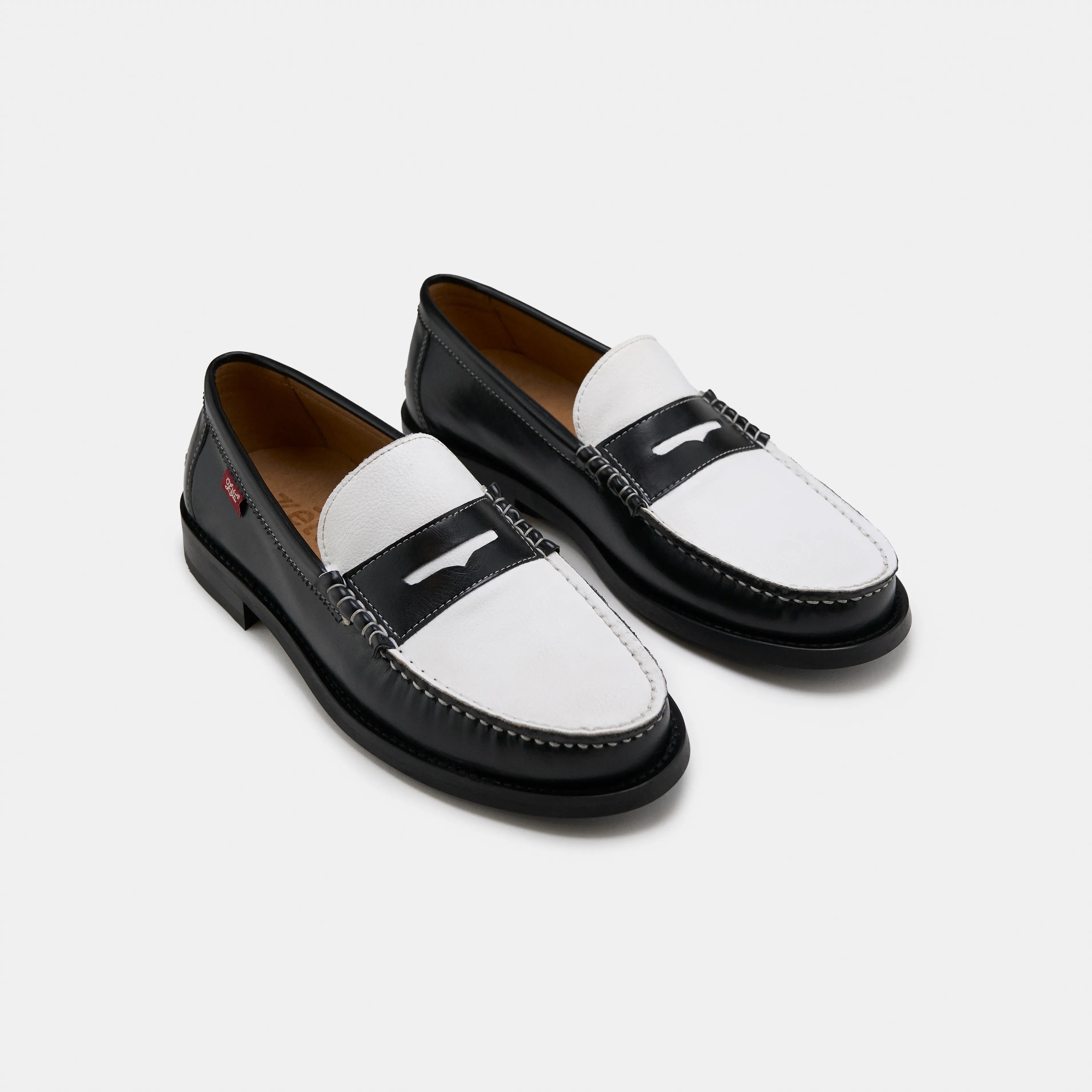 ZÃ¨ta men vegan Loafers Unisex Braga Black & White