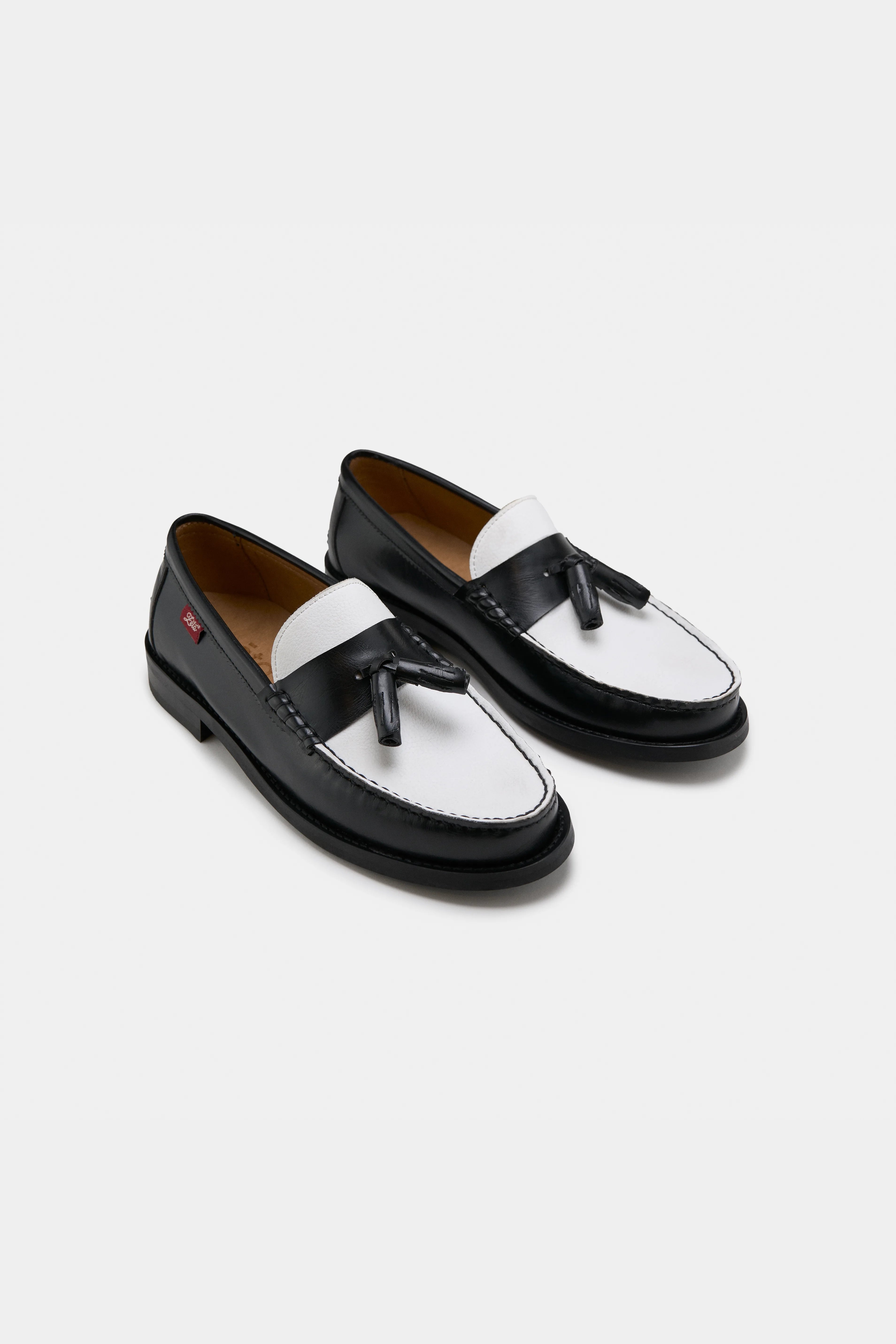 Zèta Herren vegan Loafers Unisex Minho Schwarz & Weiß