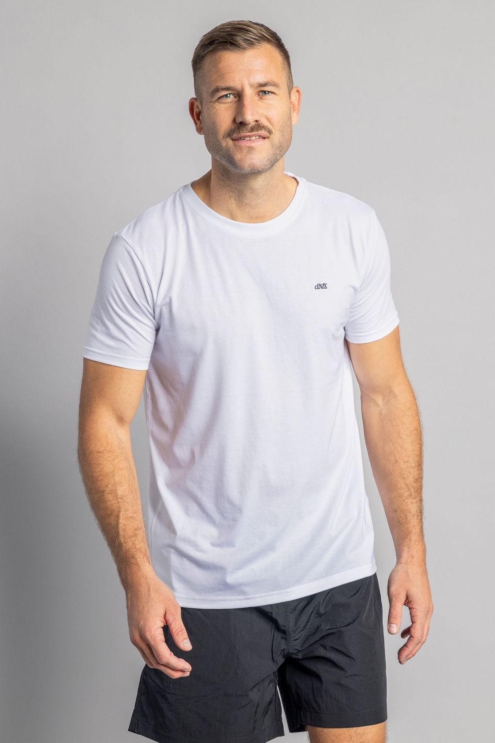 DIRTS men vegan T-Shirt Classic Athletic White