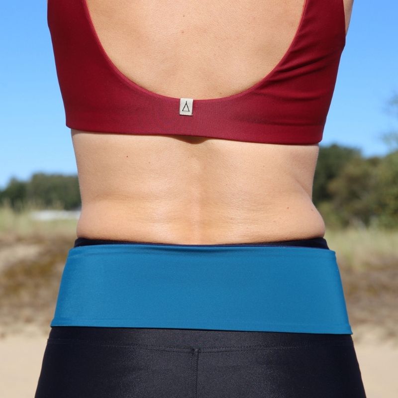Inaska womens vegan Running Belt Petrol