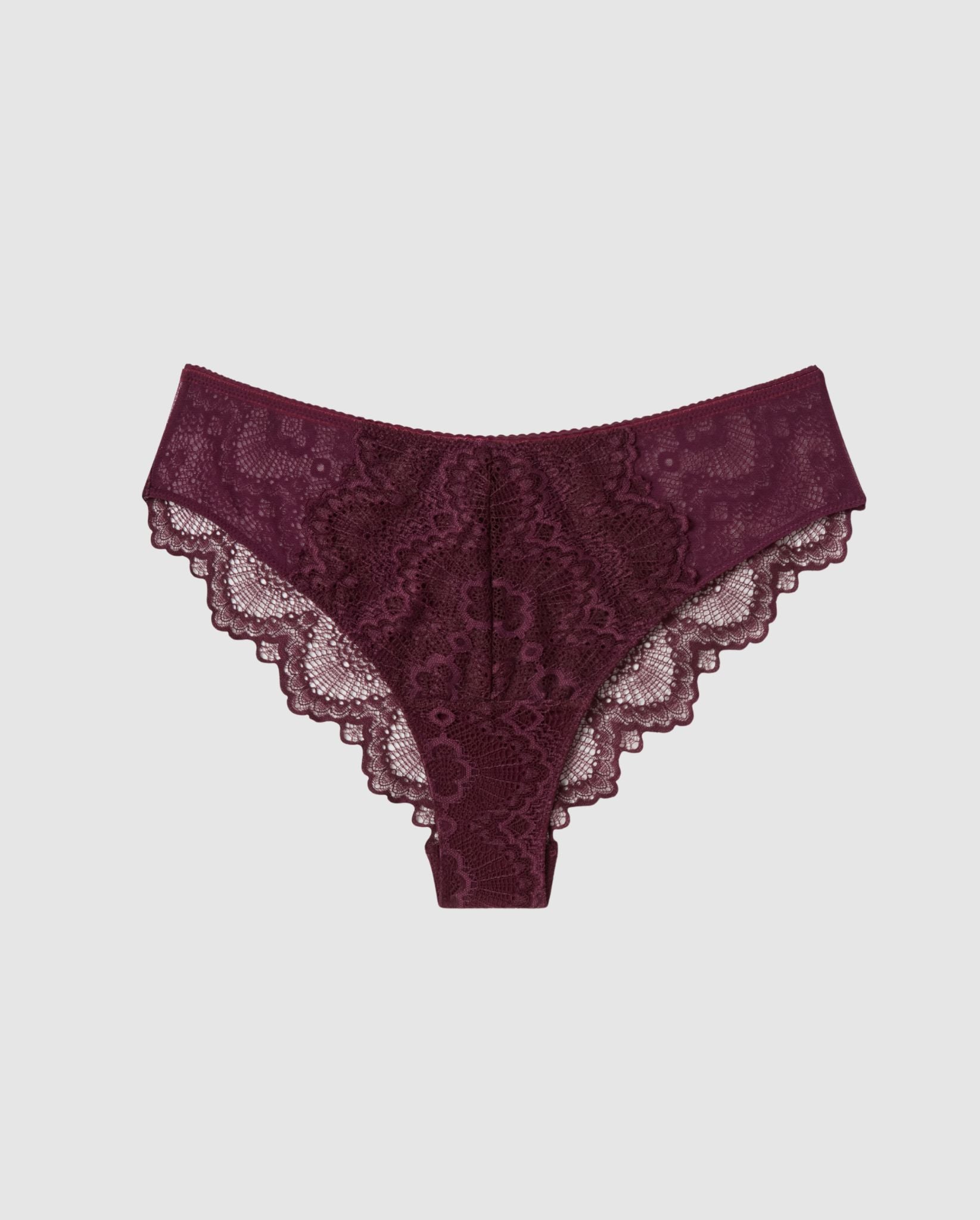Understatement womens vegan Briefs Lace Cheeky Cherry