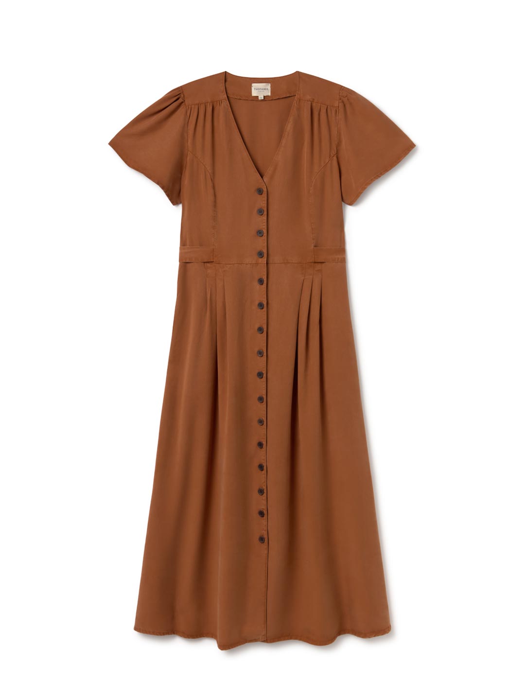 109178 - Damen vegan Kleid Tahay Umber Brown