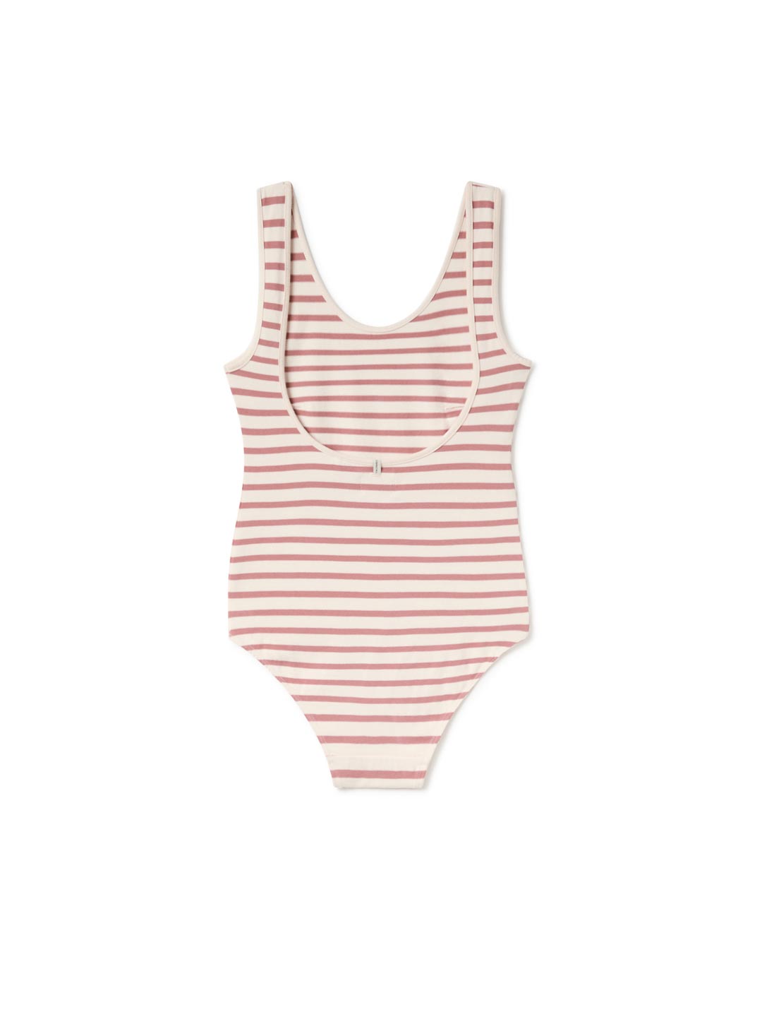 TWOTHIRDS womens vegan Bodysuit Boko Rose Stripes Pink
