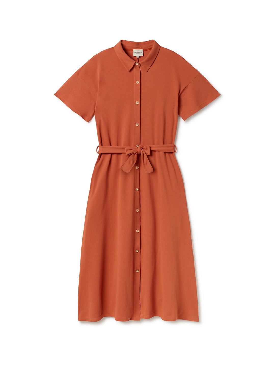 TWOTHIRDS womens vegan Dress Drangey Orange