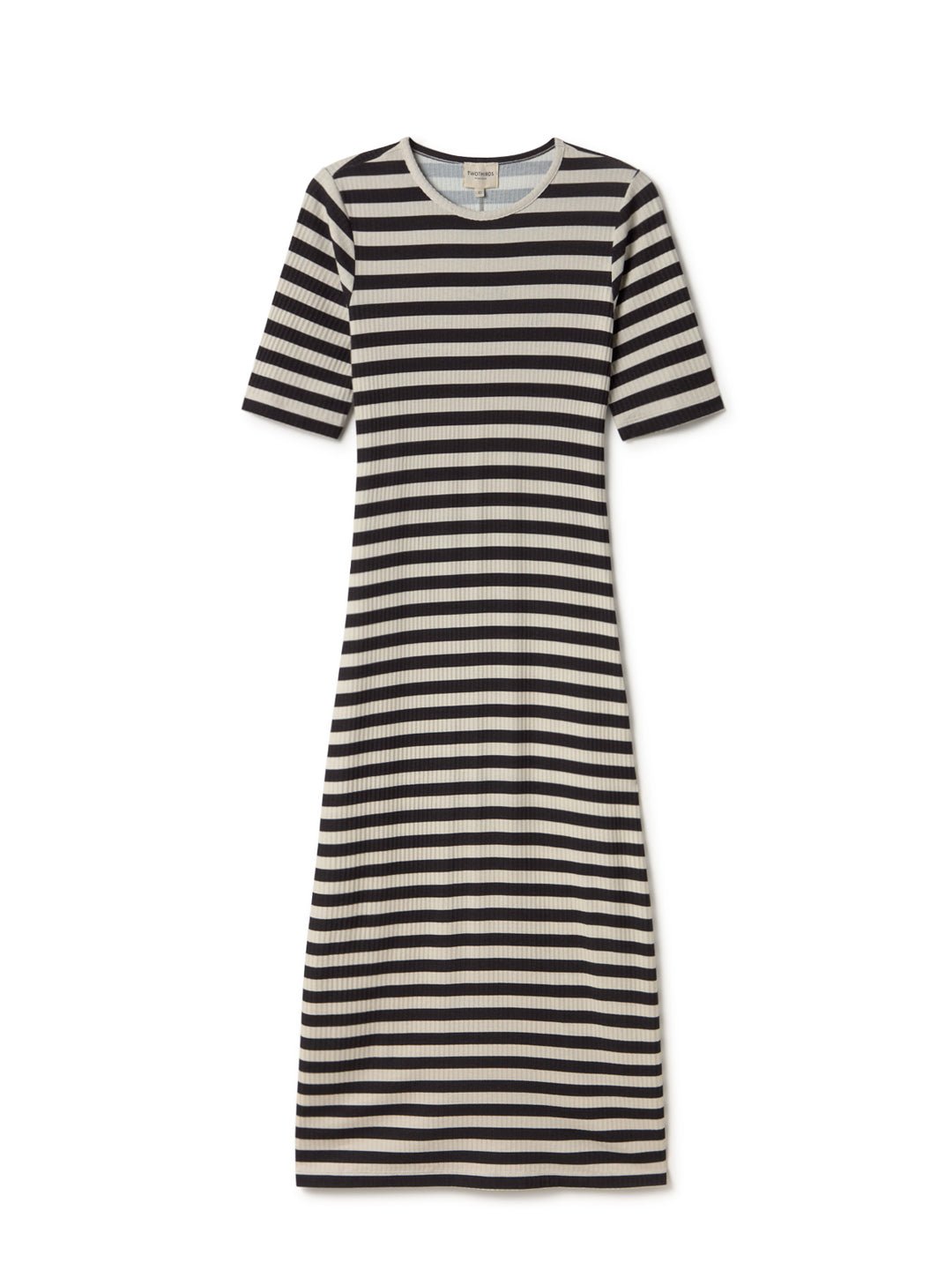 TWOTHIRDS womens vegan Dress Cobh Black Stripes