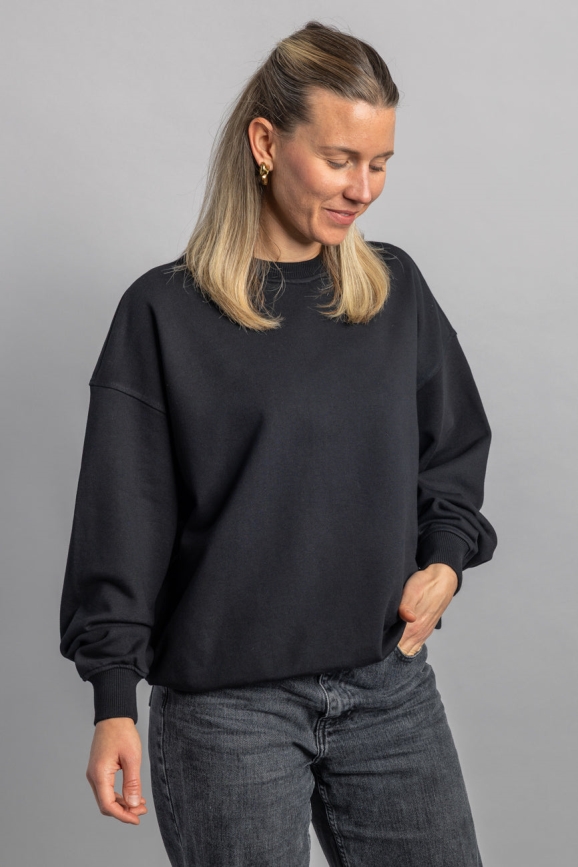 Image of DIRTS mannen vegan Sweatshirt Oversized Zwart