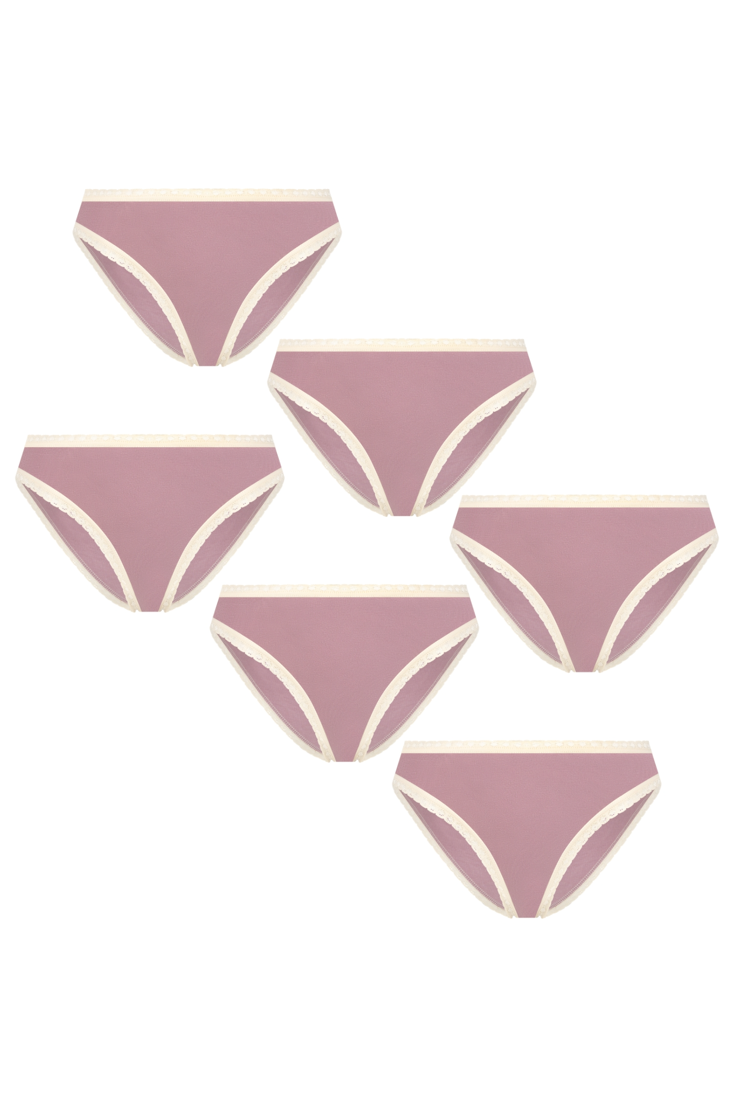 Image of Albero Natur dames vegan Multipack 6x Slips Lila