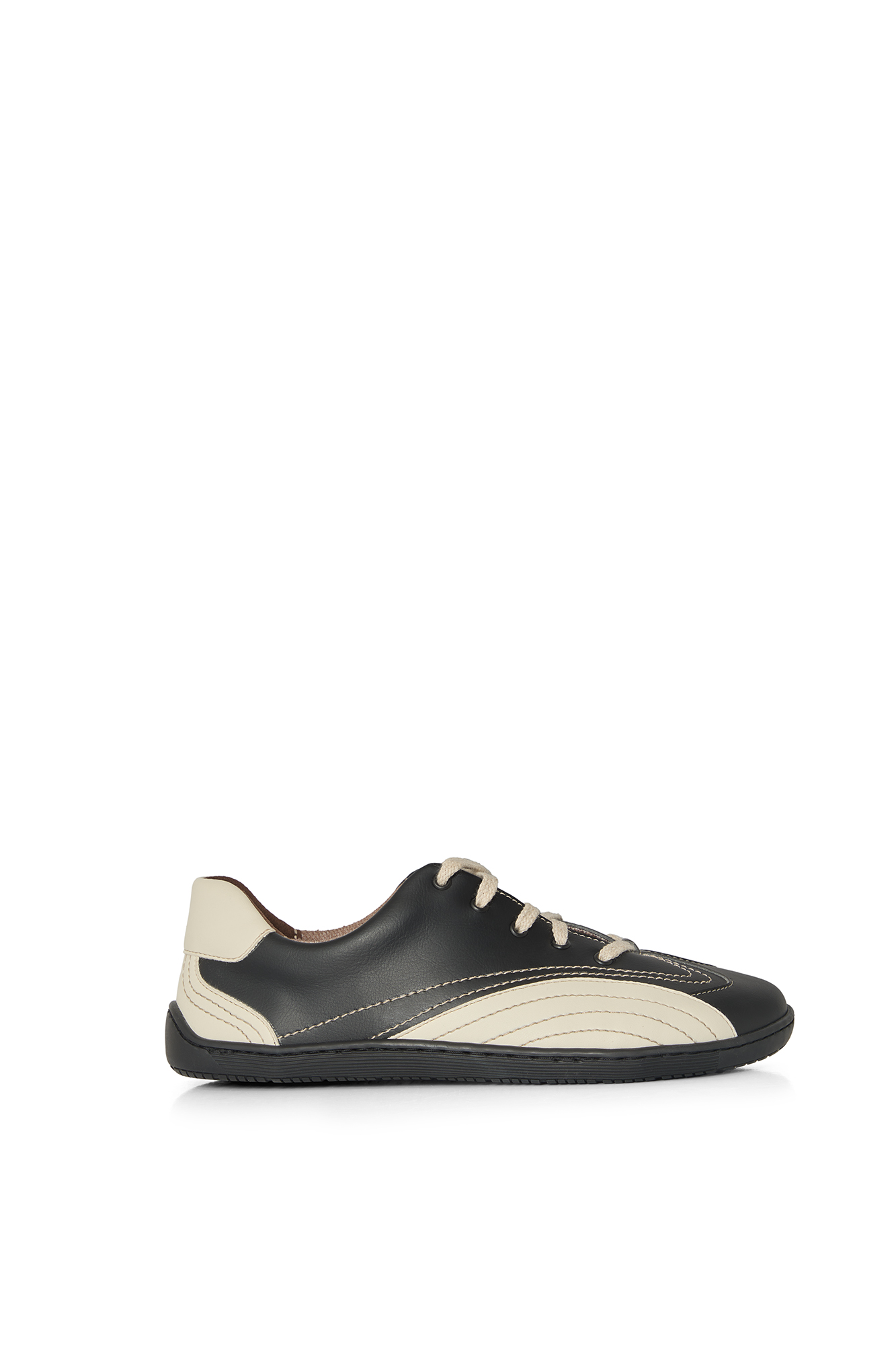 Image of AGAZI dames vegan Schoenen Barefoot Bare 1 Penguin Zwart & Wit