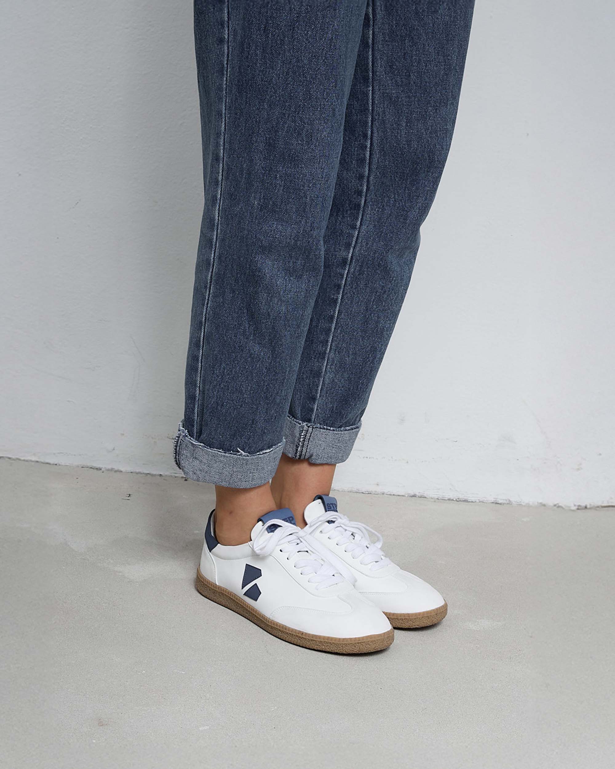 BOHEMA womens vegan Sneakers Women Brava White Blue