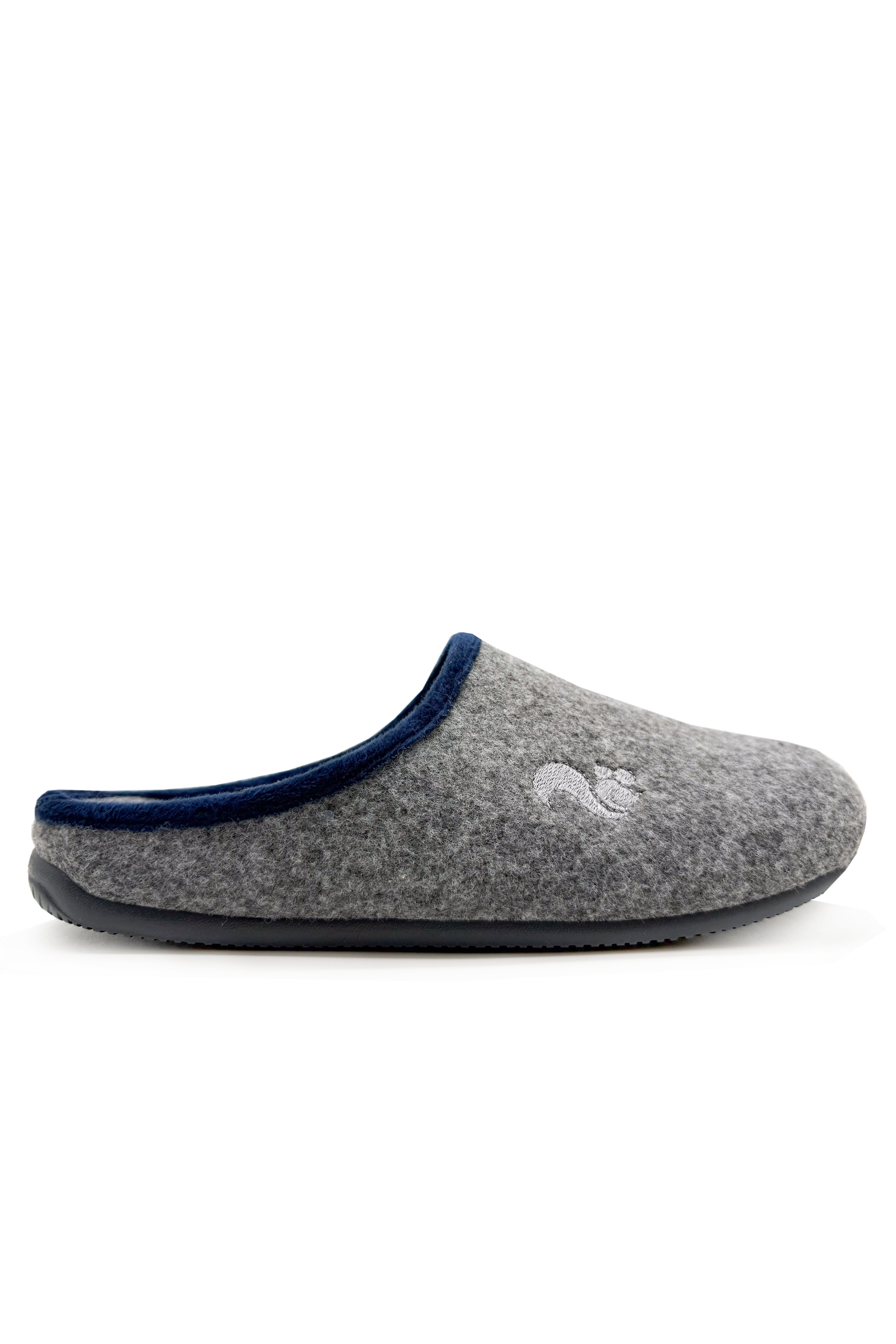 thies womens vegan Slippers Piping Grey