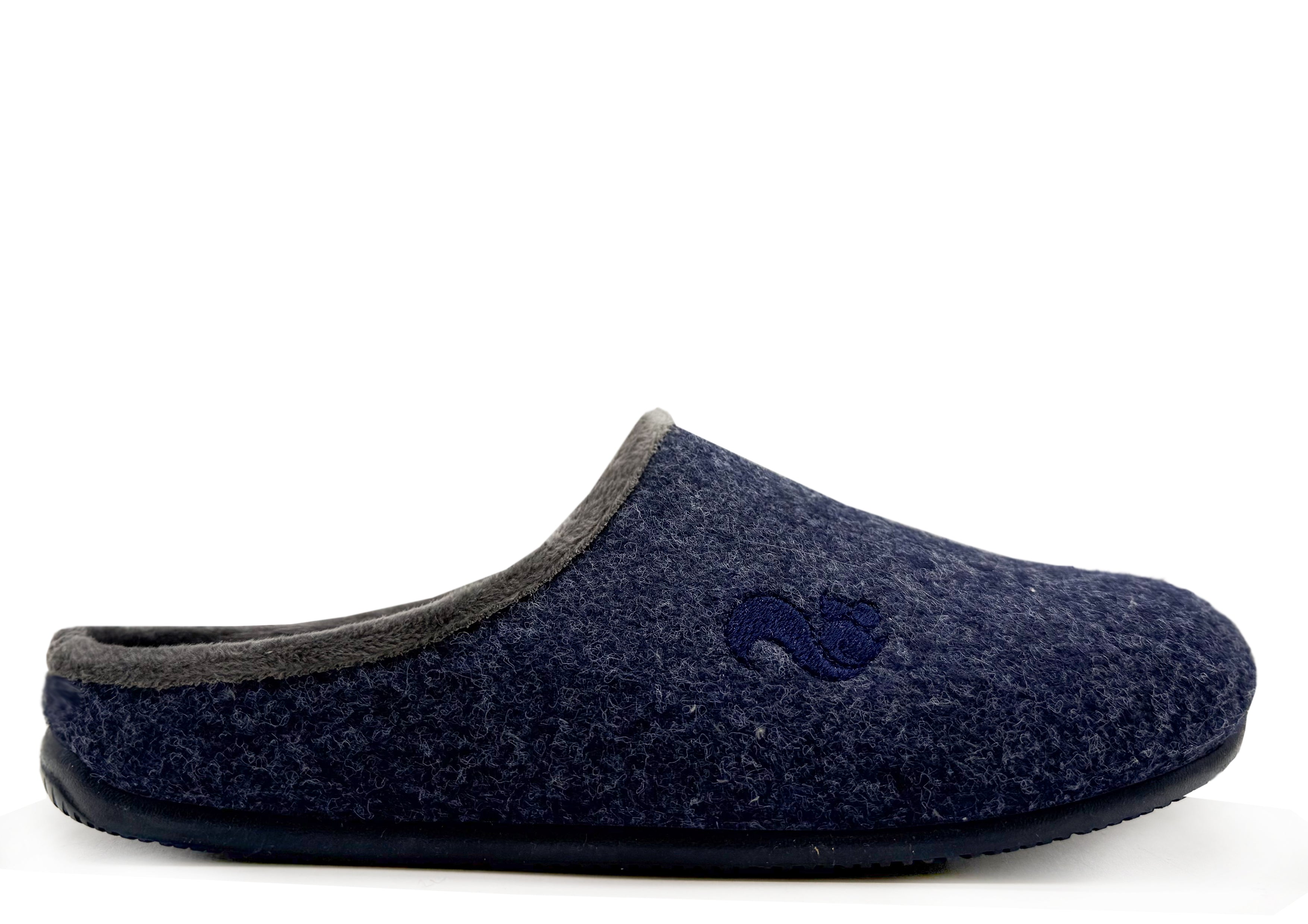 thies men vegan Slippers Piping Dark Navy