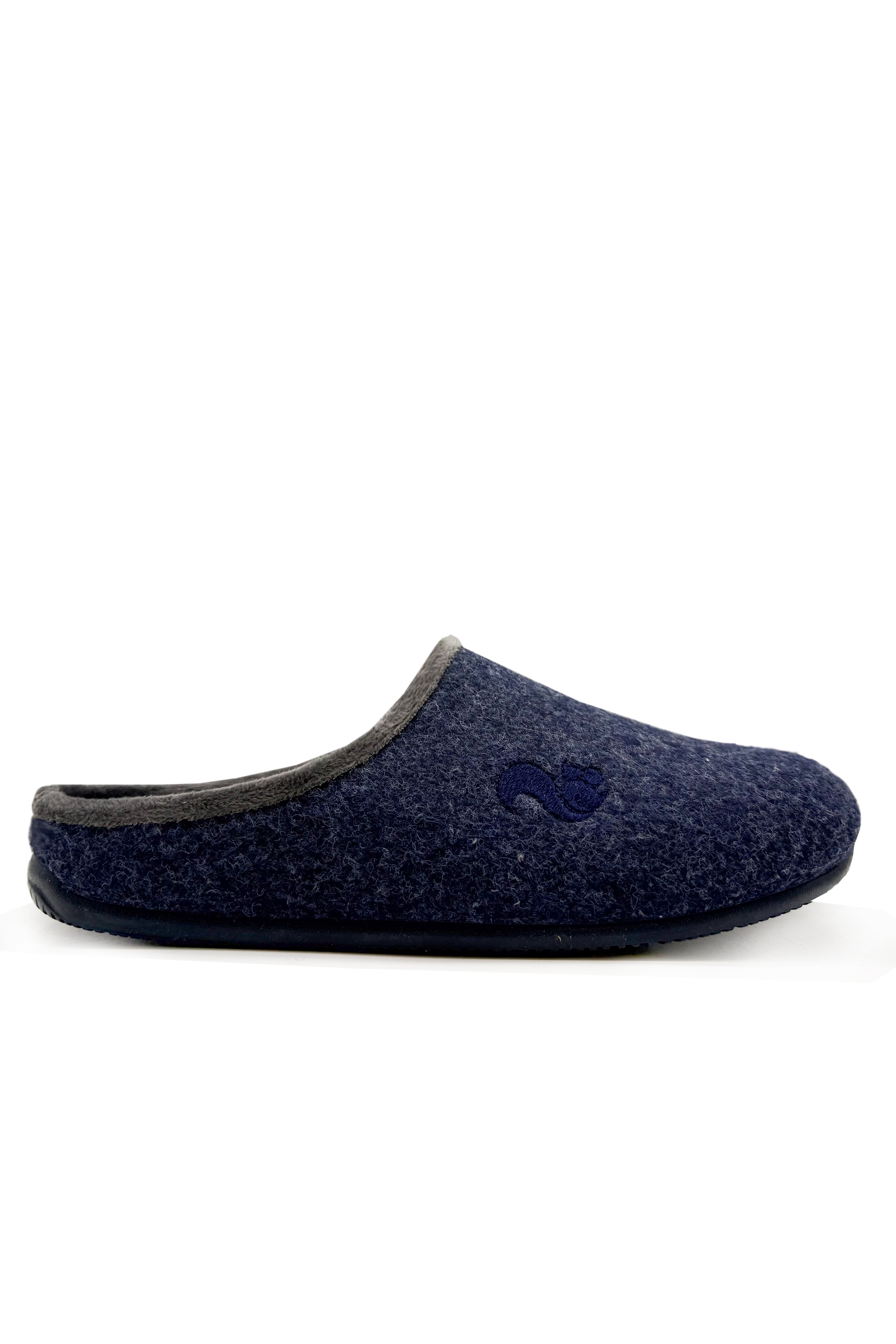 thies men vegan Slippers Piping Dark Navy