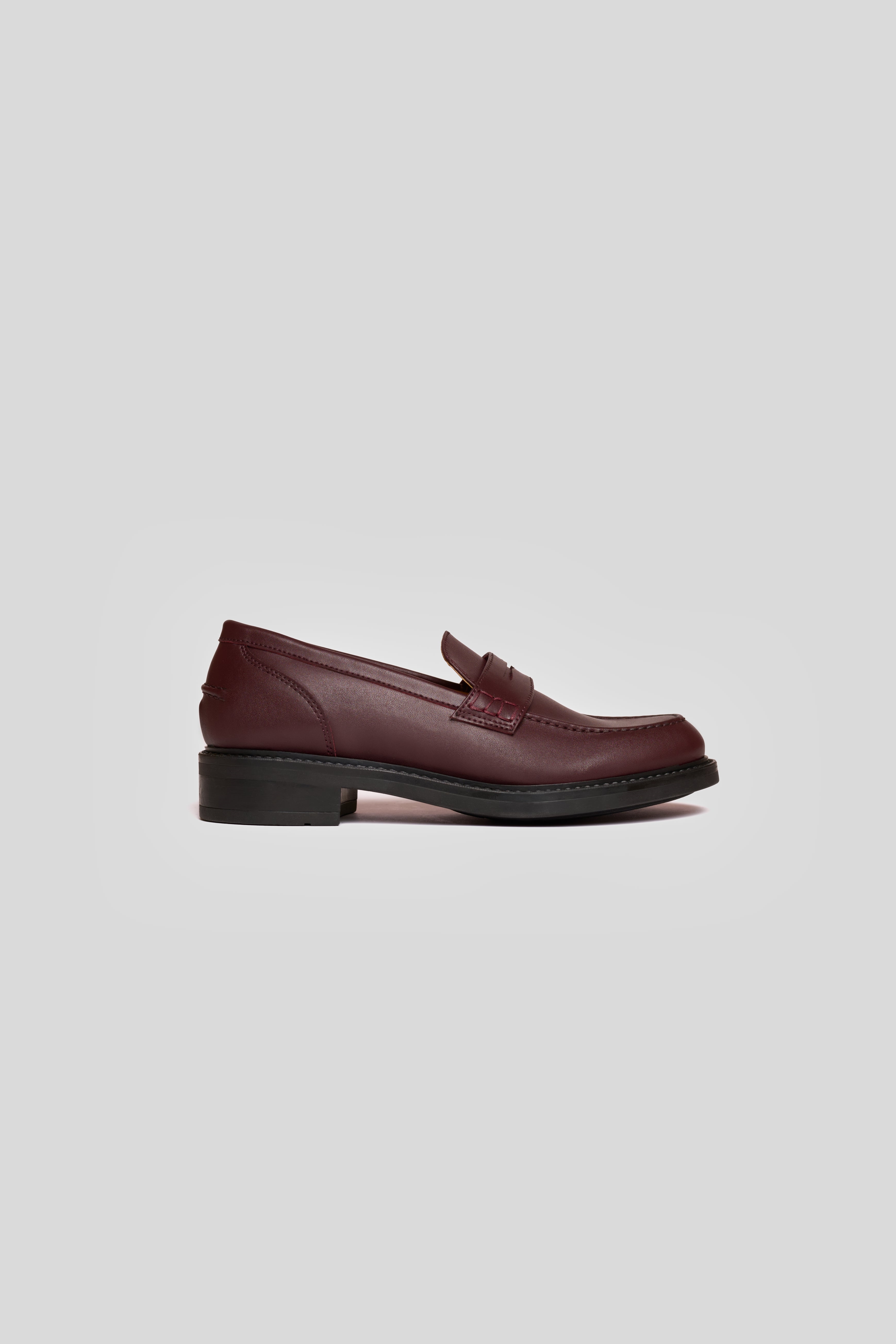 Solari Milano Damen vegan Loafers Burgundy