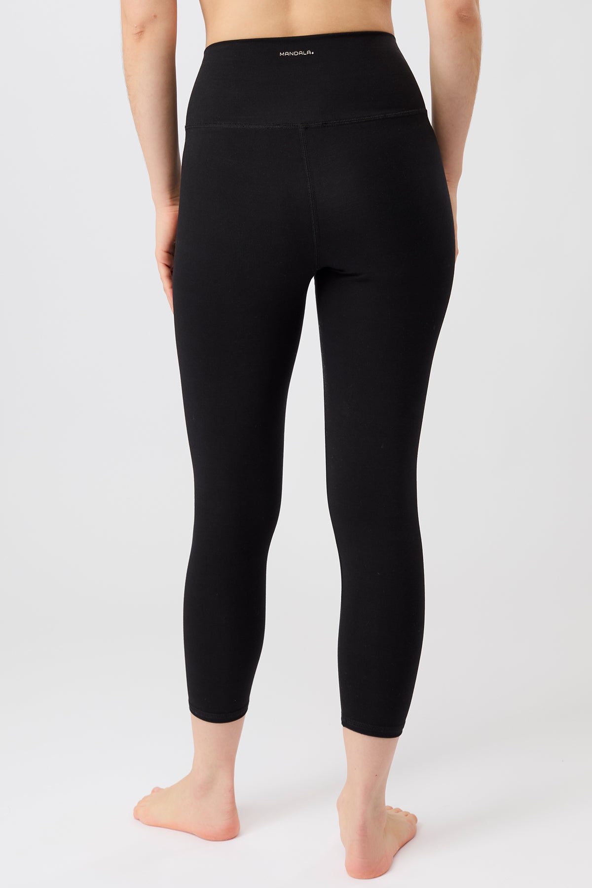 MANDALA womens vegan Leggings Cropped Best Black