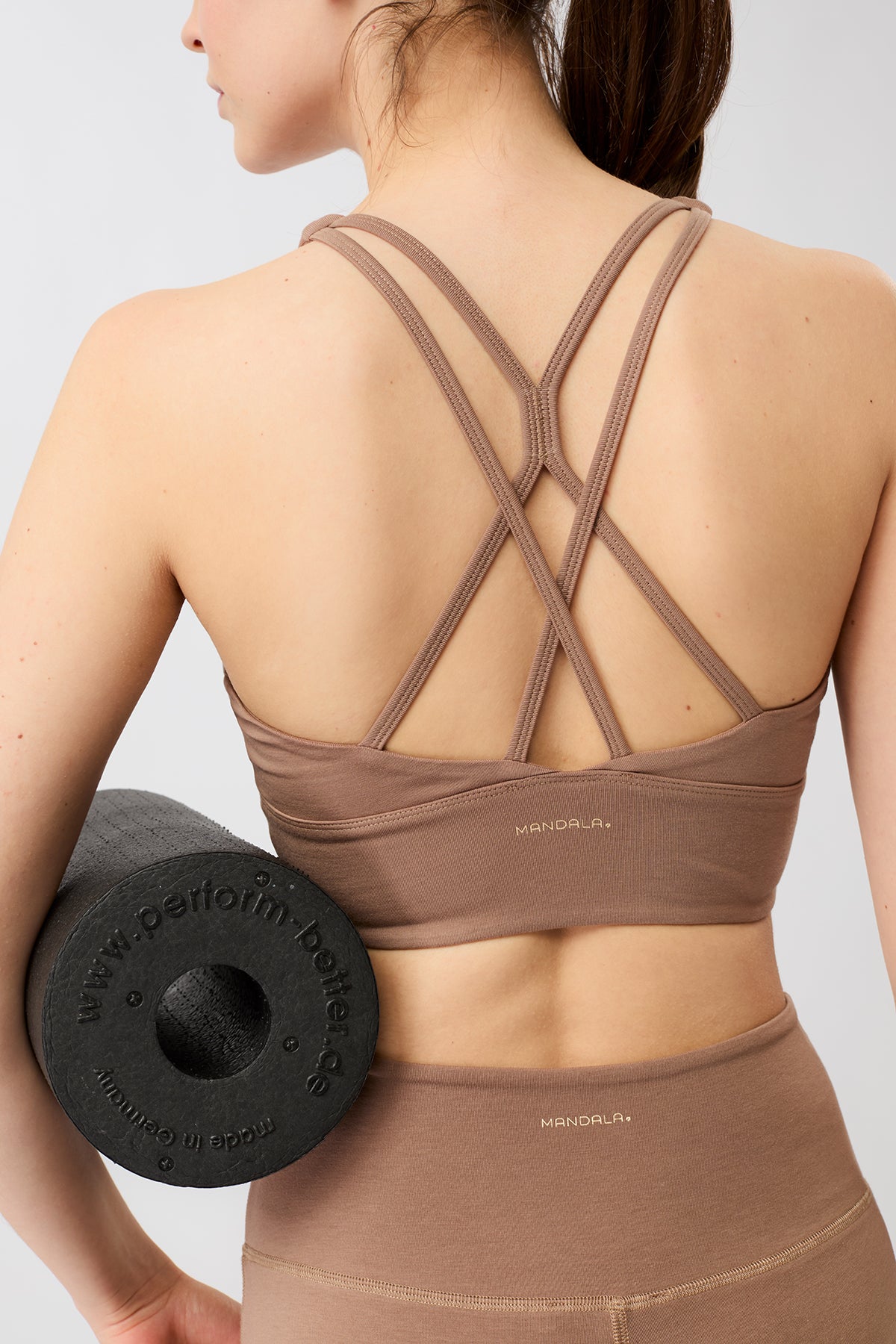 Mandala Damen vegan Bh New Studio Espresso Brown