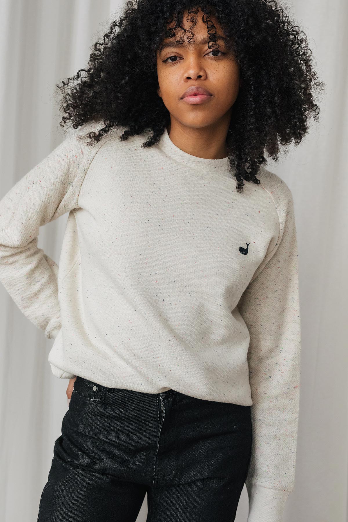TWOTHIRDS womens vegan Sweatshirt Santa Fe Ecru