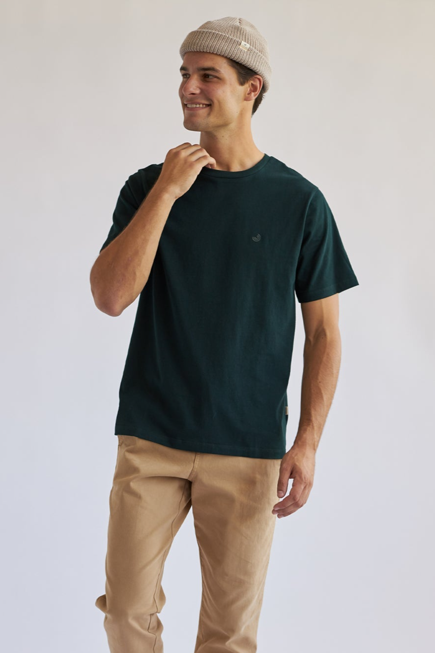 TWOTHIRDS men vegan T-Shirt Dark Green
