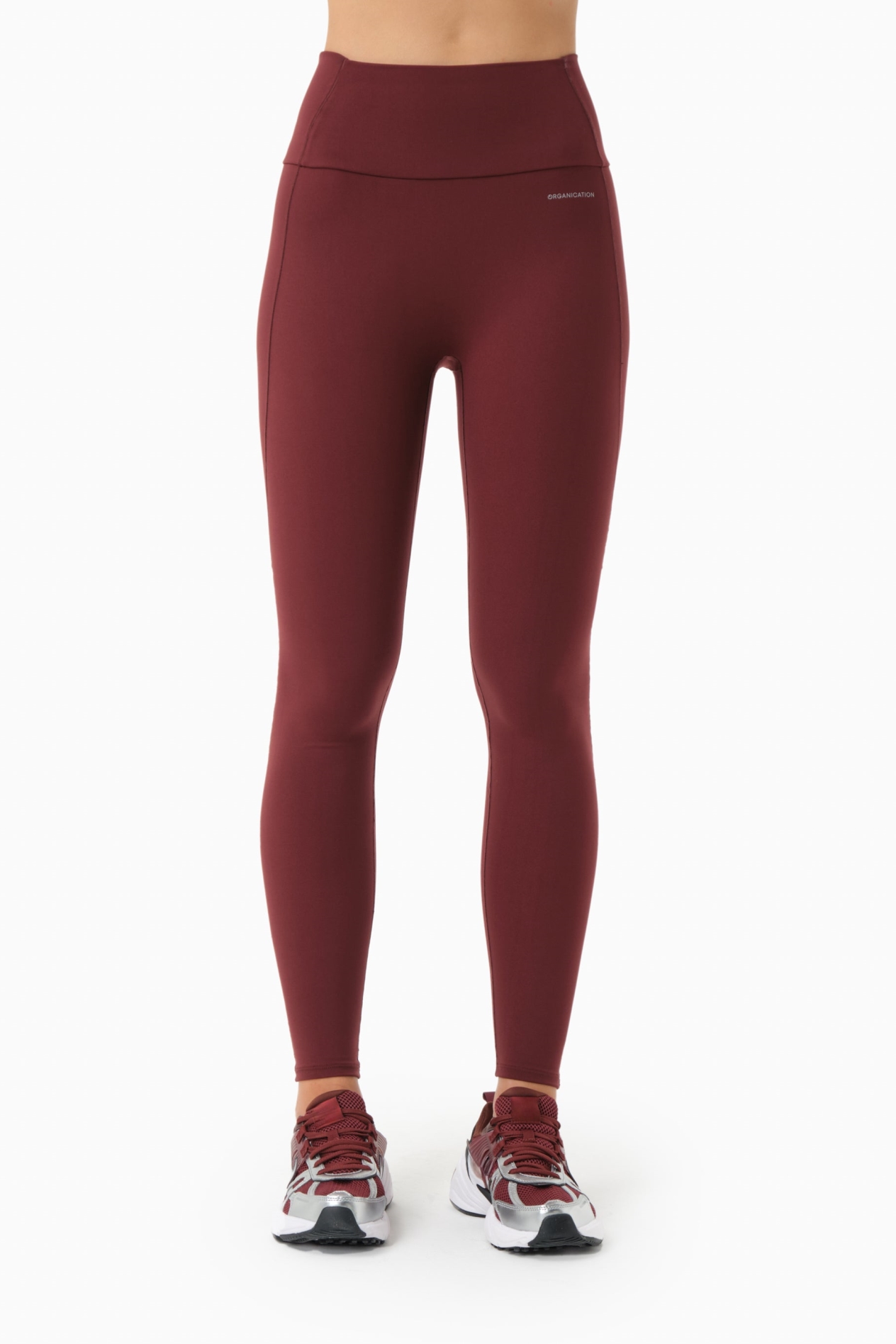 Image of ORGANICATION dames vegan Legging Hoge Taille Linnda Bordeaux