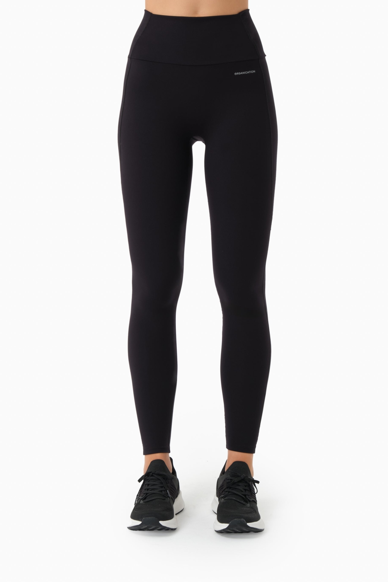Image of ORGANICATION dames vegan Legging Hoge Taille Linnda Zwart