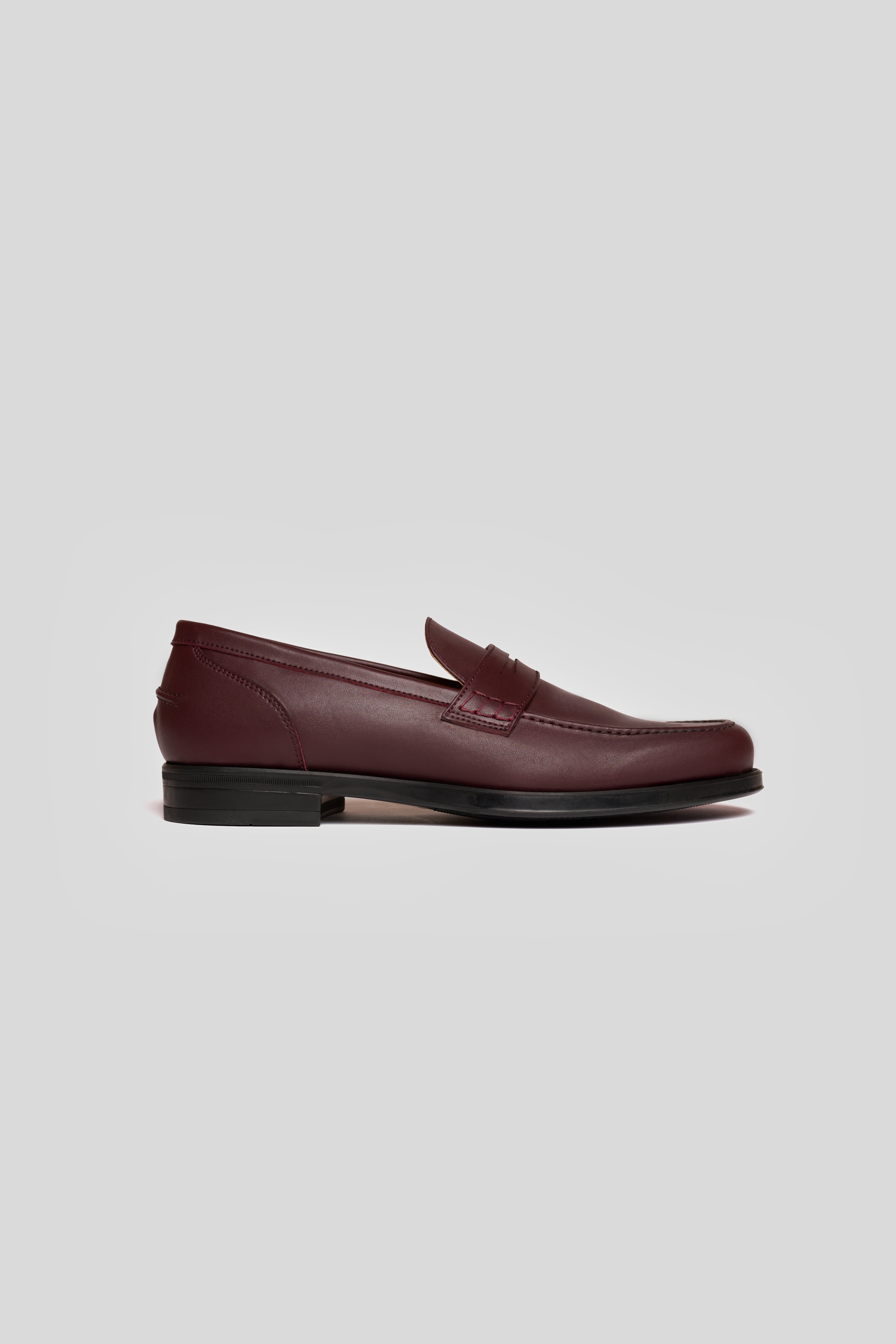 Solari Milano Herren vegan Loafer Herren Burgundy