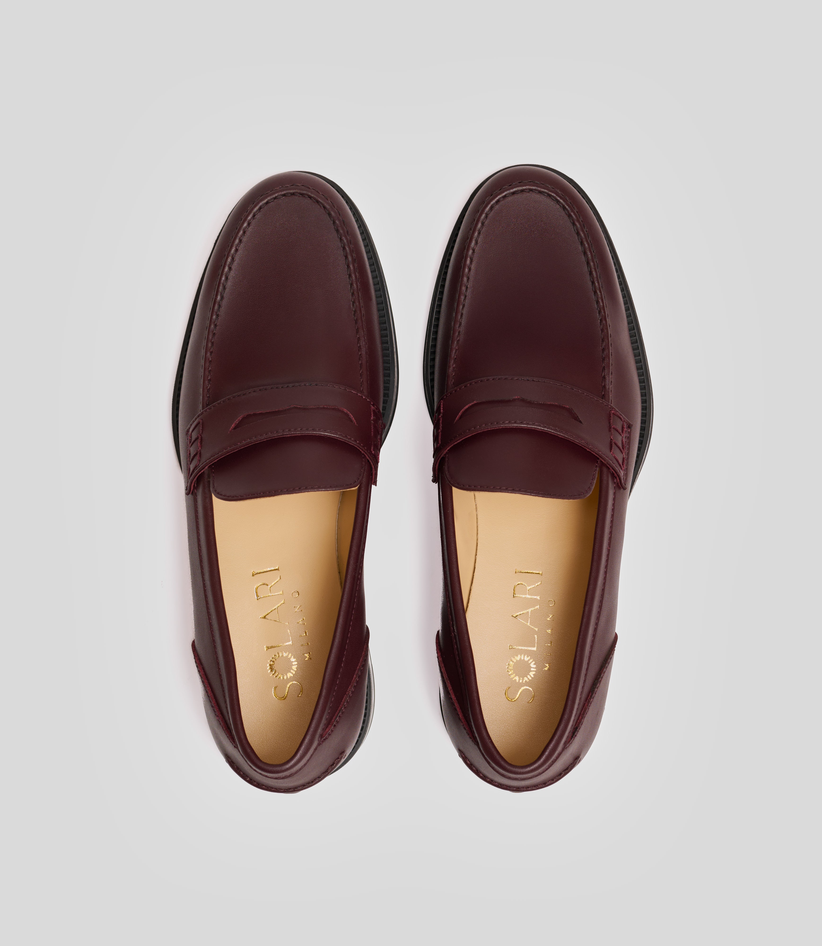 Solari Milano Loafer Heren Bordeaux
