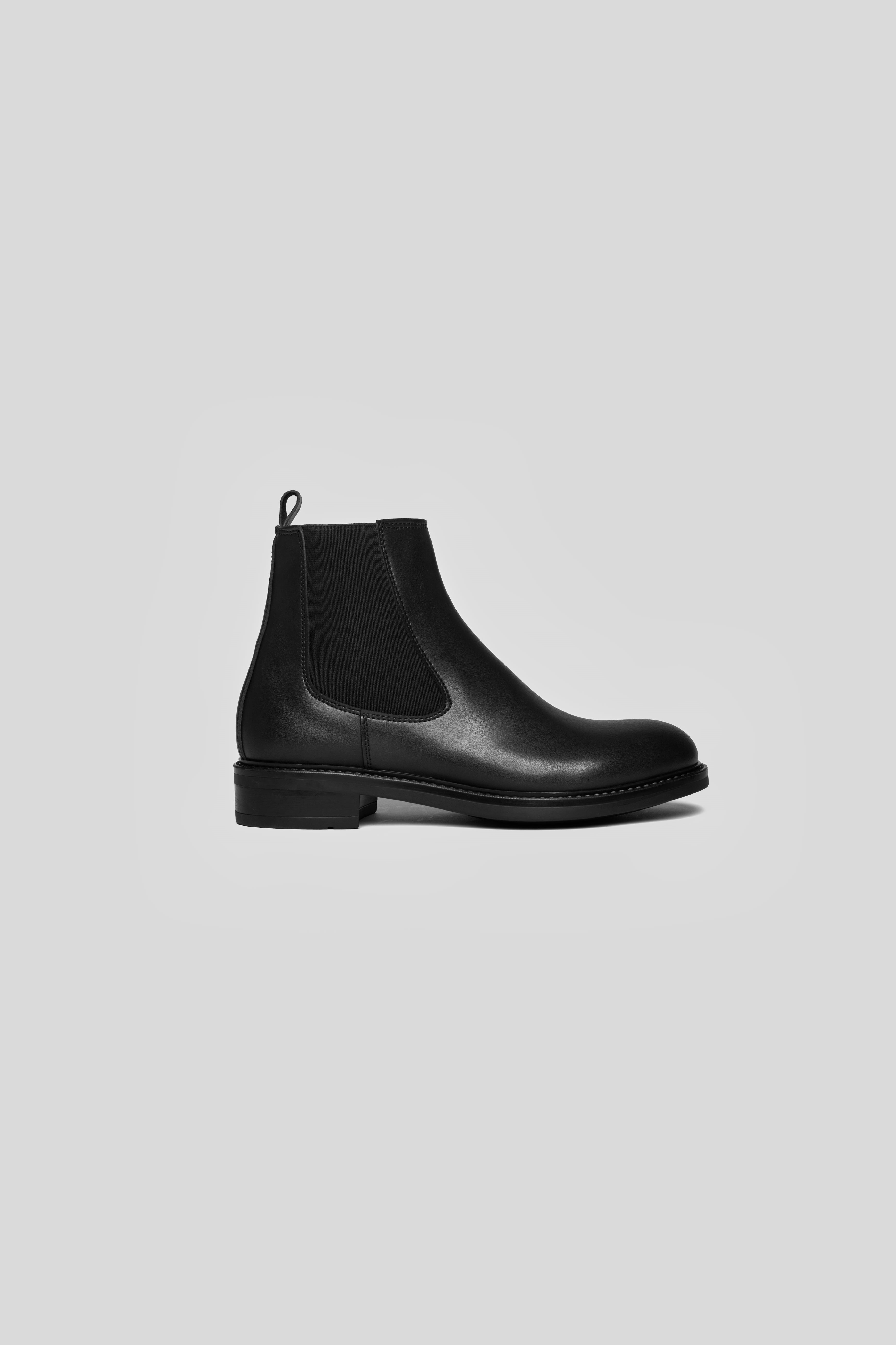 Solari Milano Damen vegan Chelsea Boots Damen Schwarz
