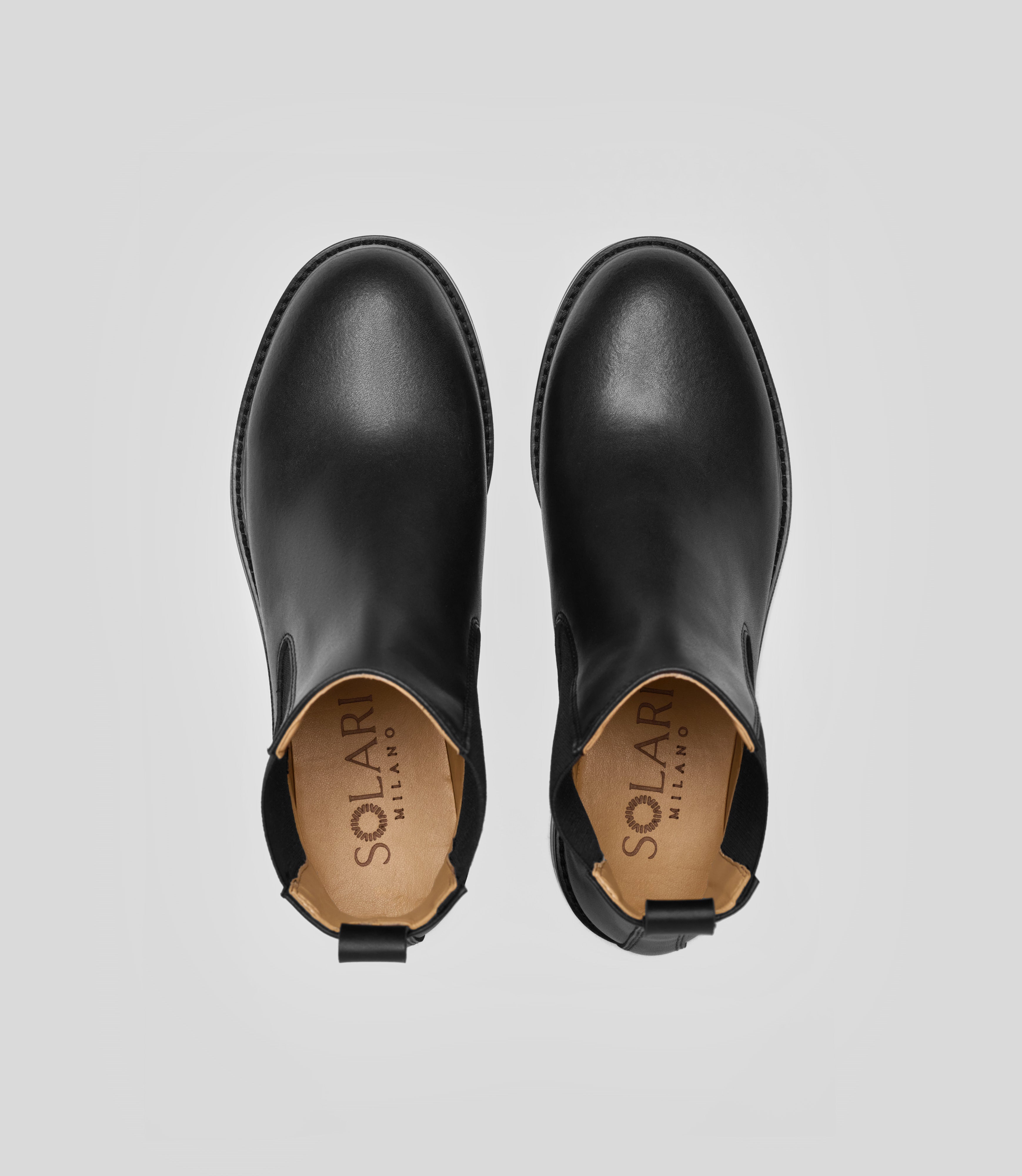 Solari Milano Chelsea Boots Dames Zwart