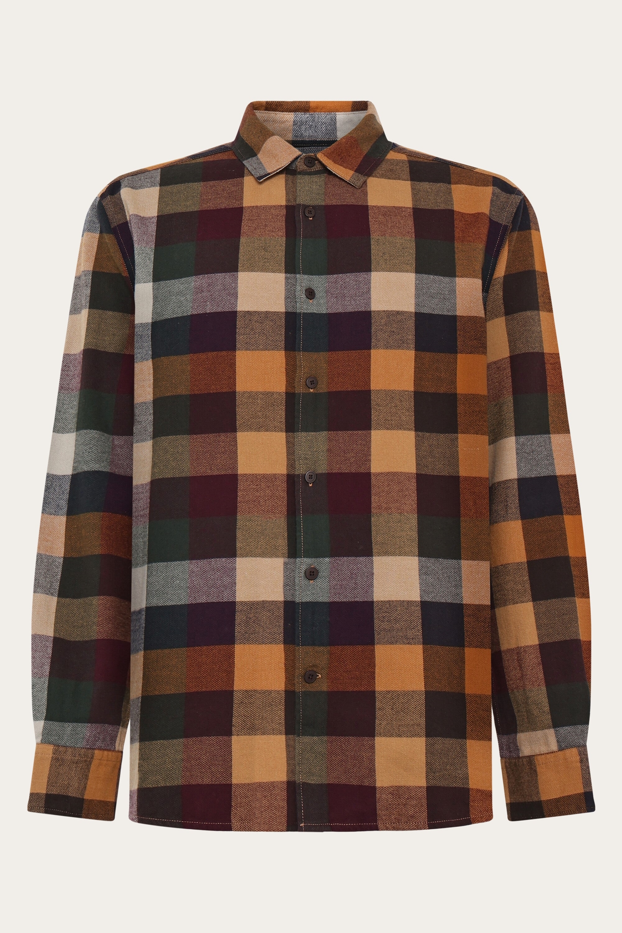 KnowledgeCotton Apparel Herren vegan Hemd Flanell Multi Check