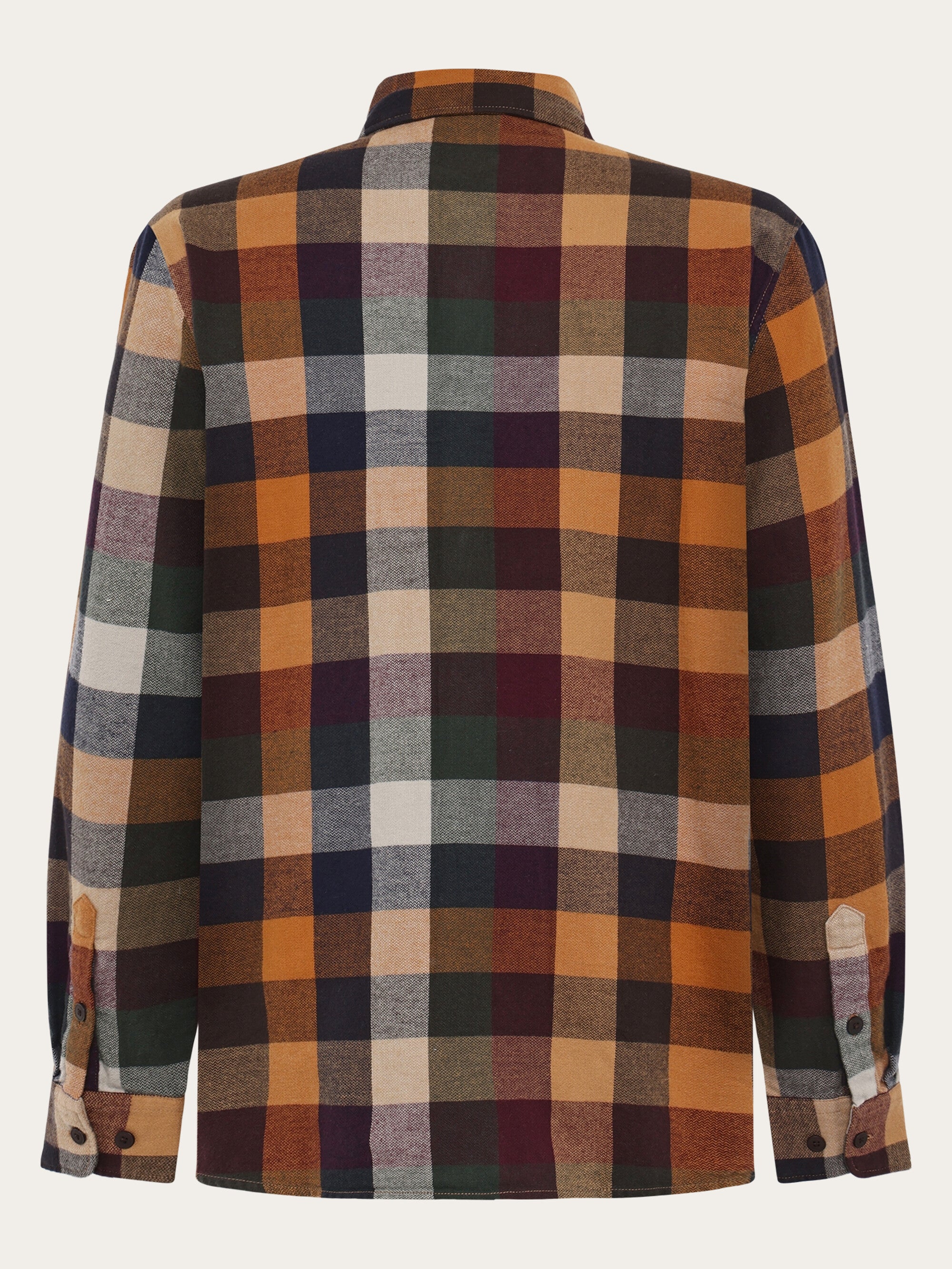 KnowledgeCotton Apparel men vegan Shirt Flannel Multi Check