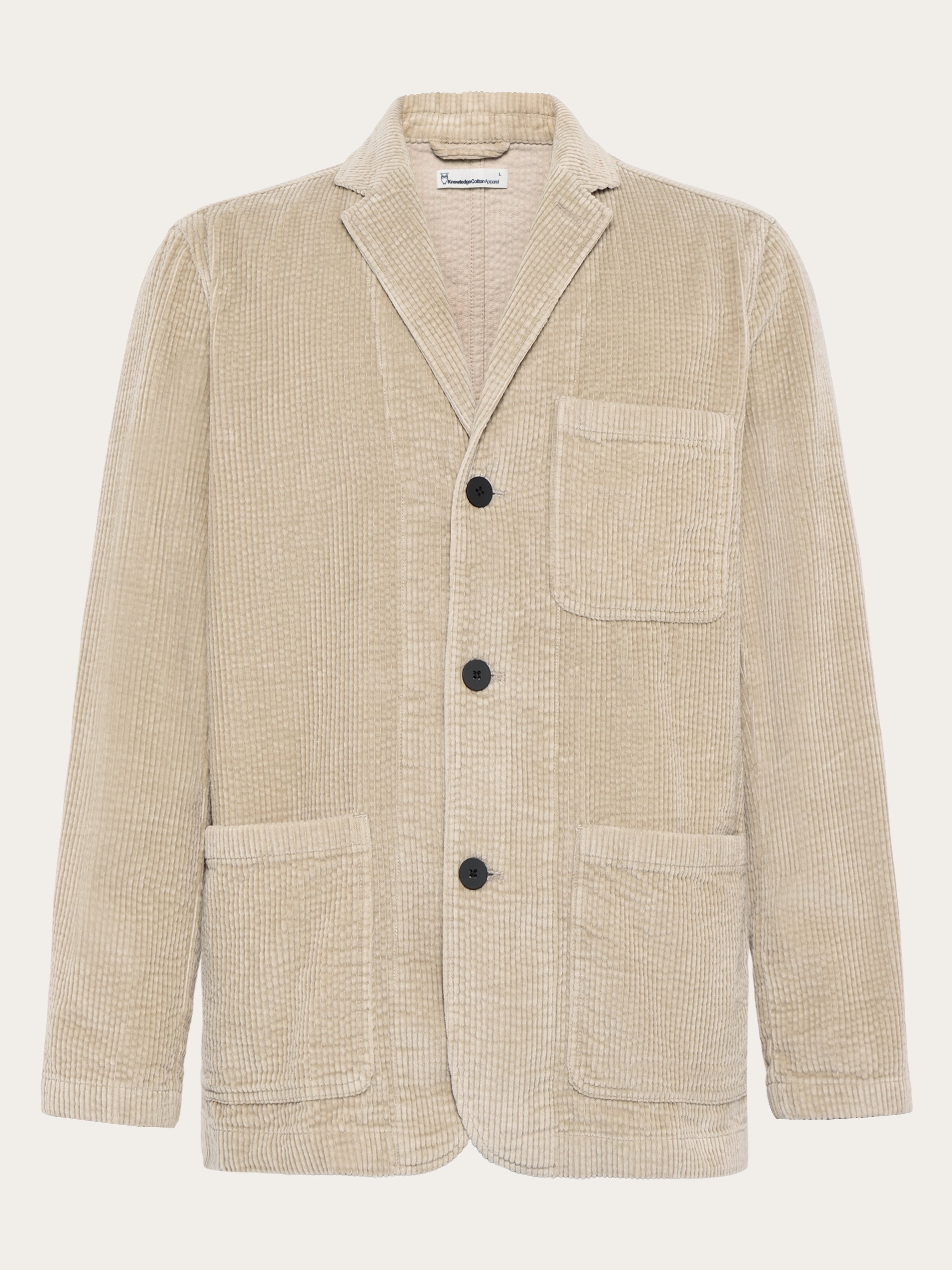 KnowledgeCotton Apparel Blazer Corduroy Light Feather Grey
