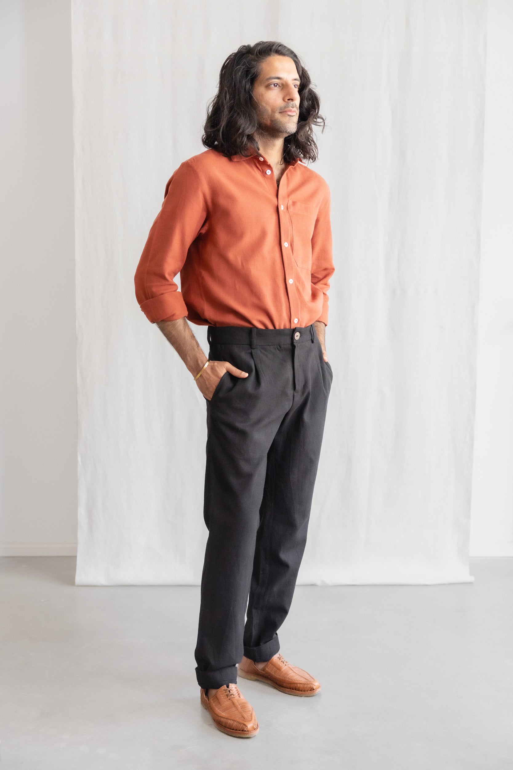 109642 - Herren vegan Hose Sameer Schwarz