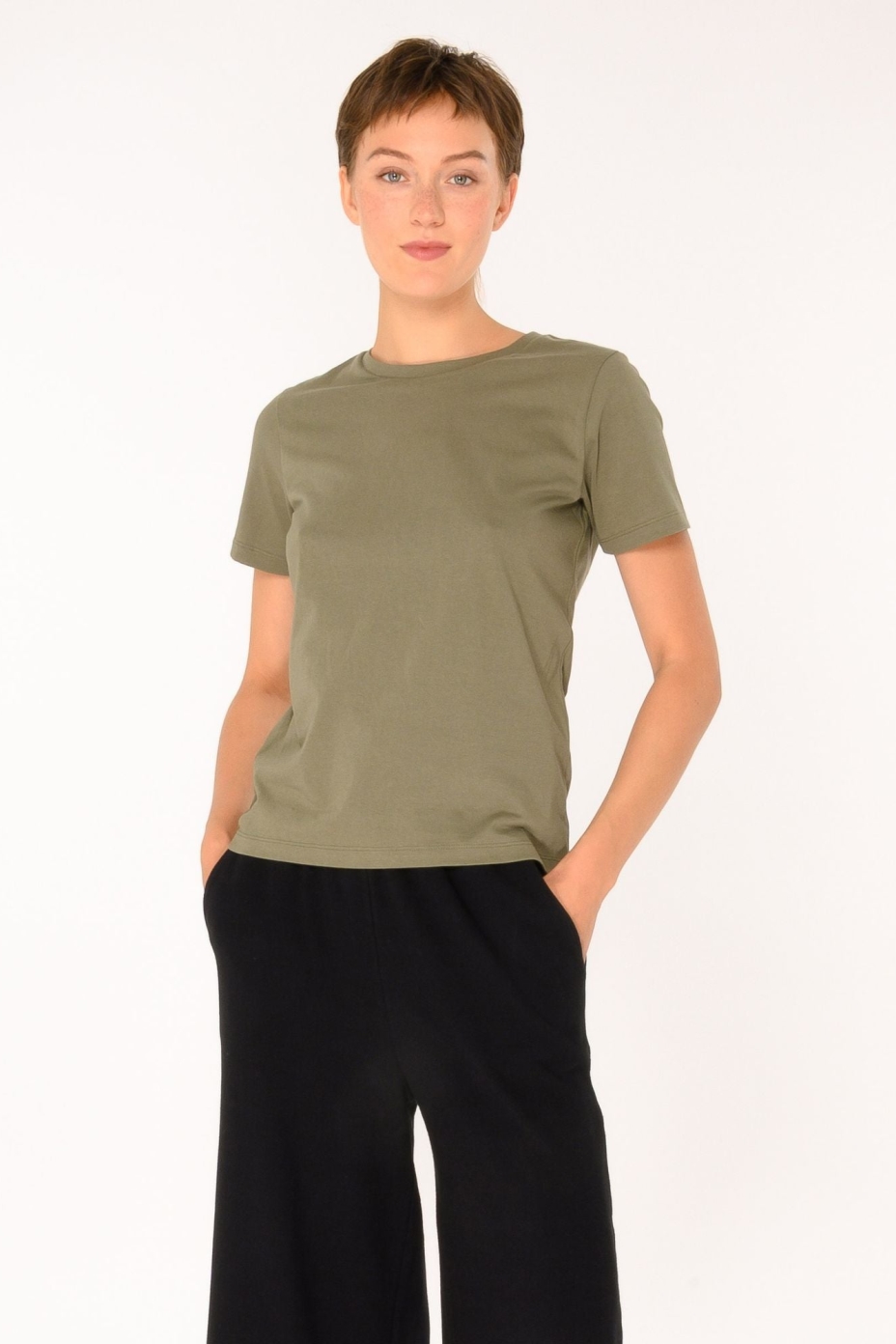 ThokkThokk womens vegan T-Shirt Deep Lichen Green
