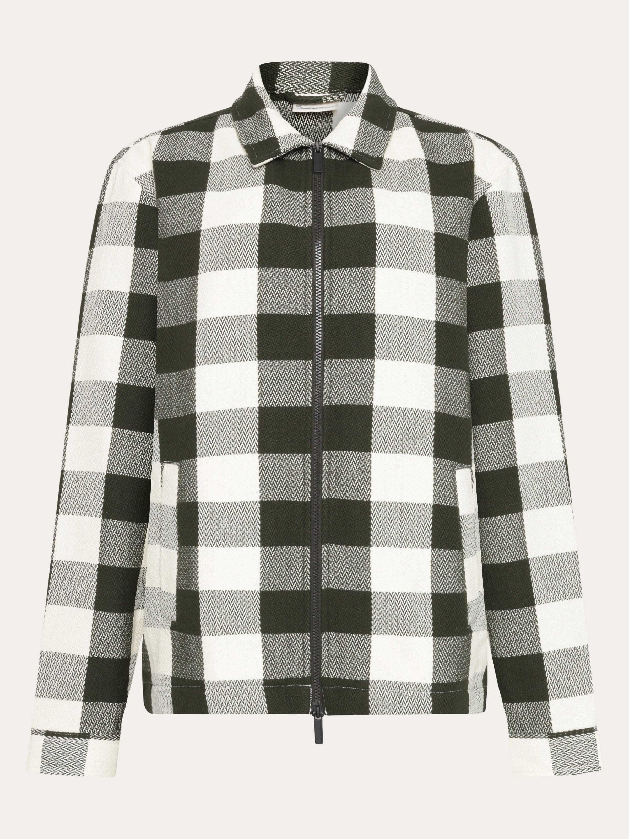 107099 - Herren vegan Ãœberhemd Flanell Kariert GrÃ¼n