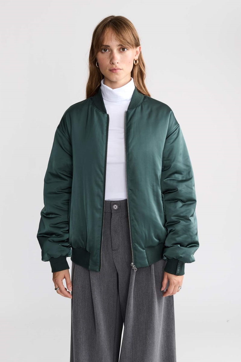 109840 - Damen vegan Jacke Bomber Reversible Grete Shadow Petrol