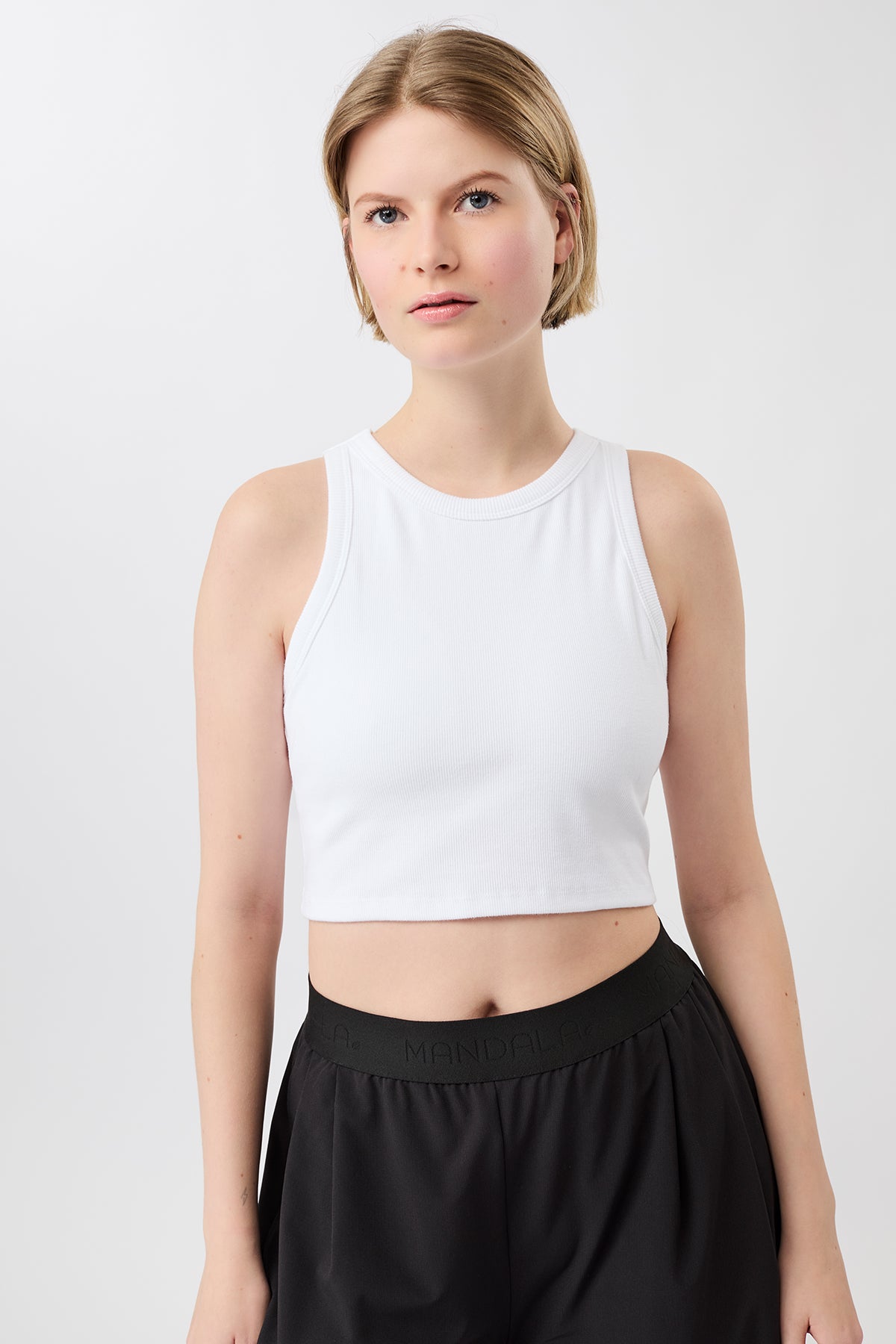 Mandala Damen vegan Top Athleisure WeiÃŸ