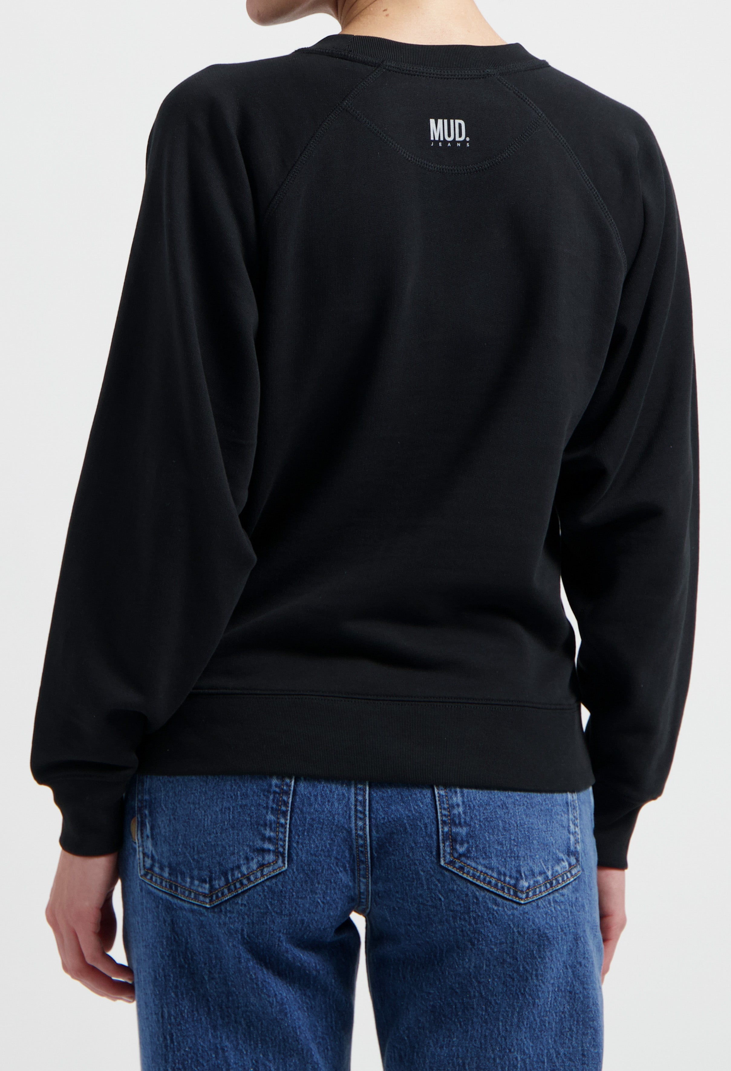 MUD Jeans womens vegan Sweatshirt Clara Black