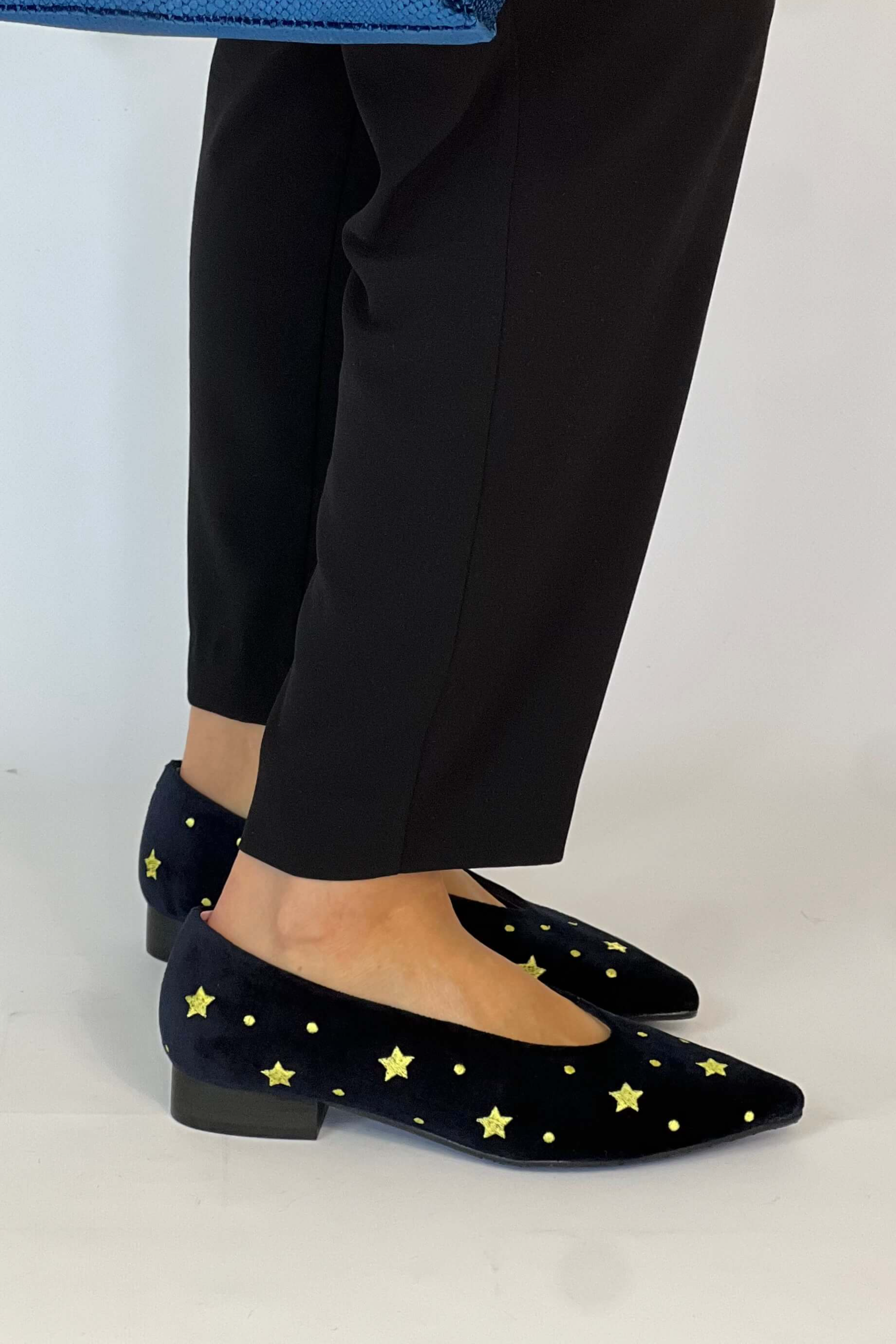 109994 - Damen vegan Ballerinas Starry Marineblau