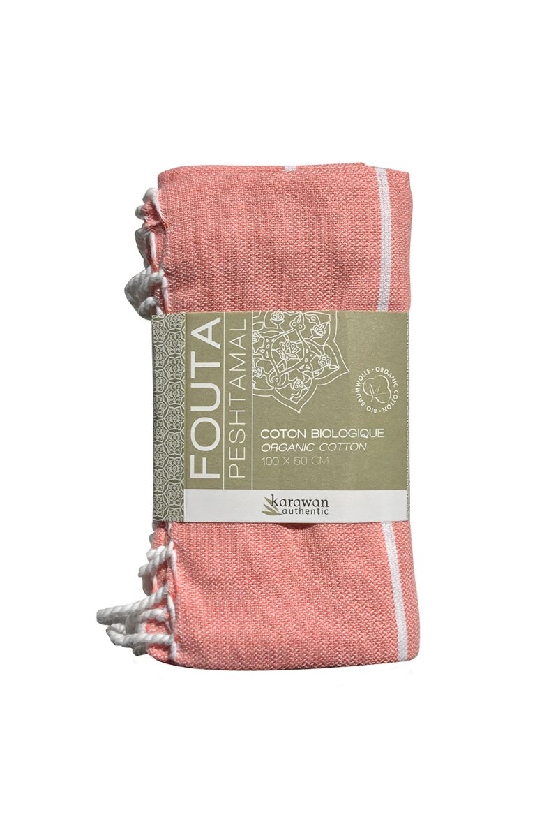 Karawan unisex vegan Towel Hammam Coral