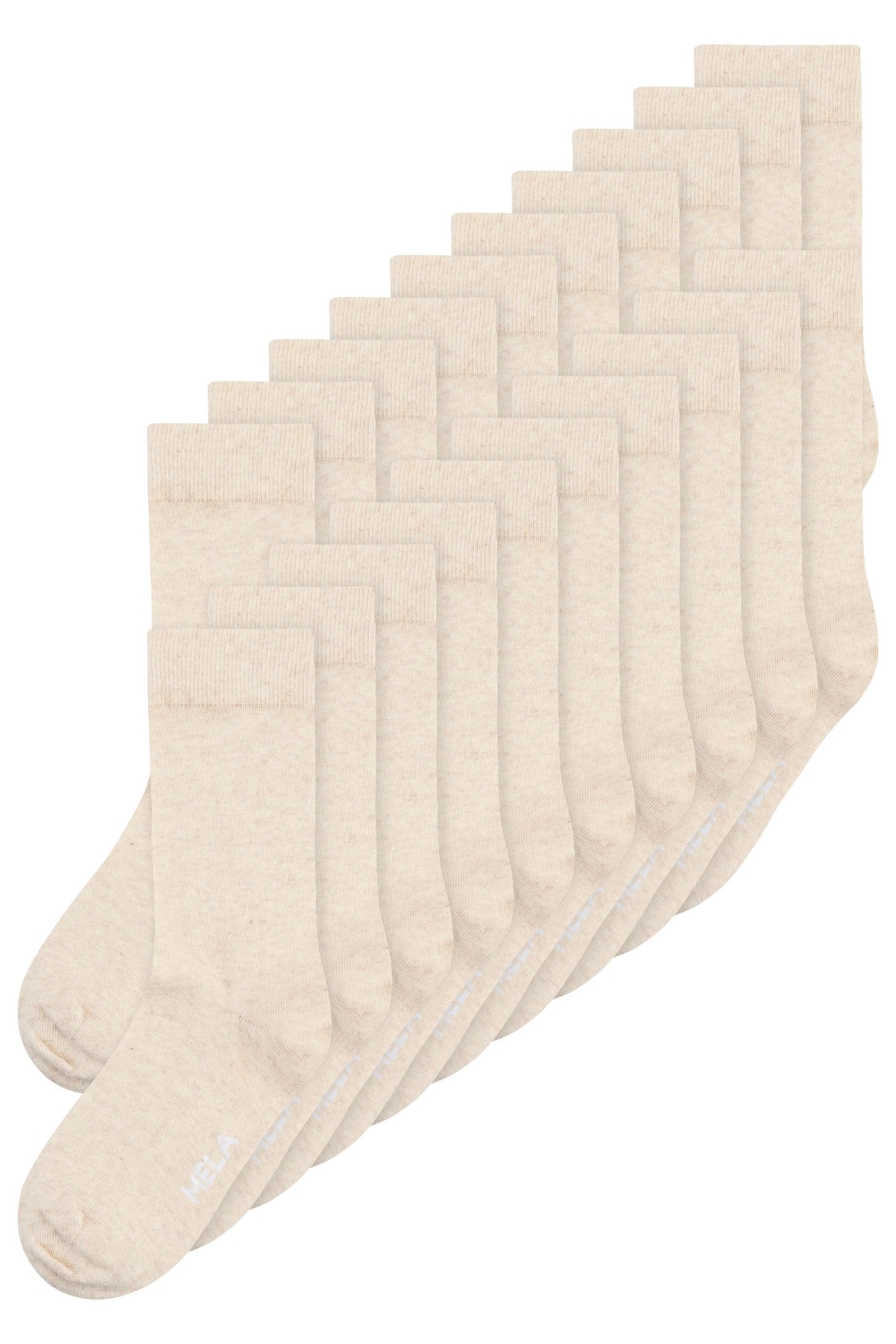 Image of MELA dames vegan Sokken Multipack 20x Crème Melange