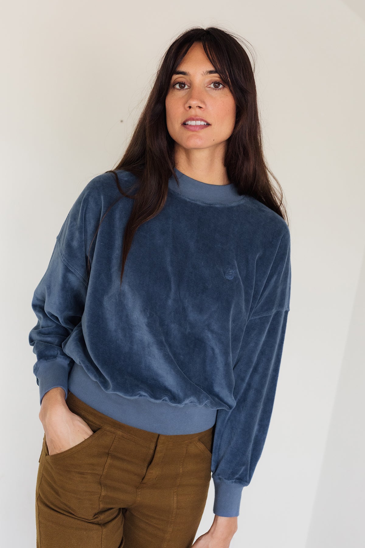 TWOTHIRDS Damen vegan Sweatshirt Binz Blau